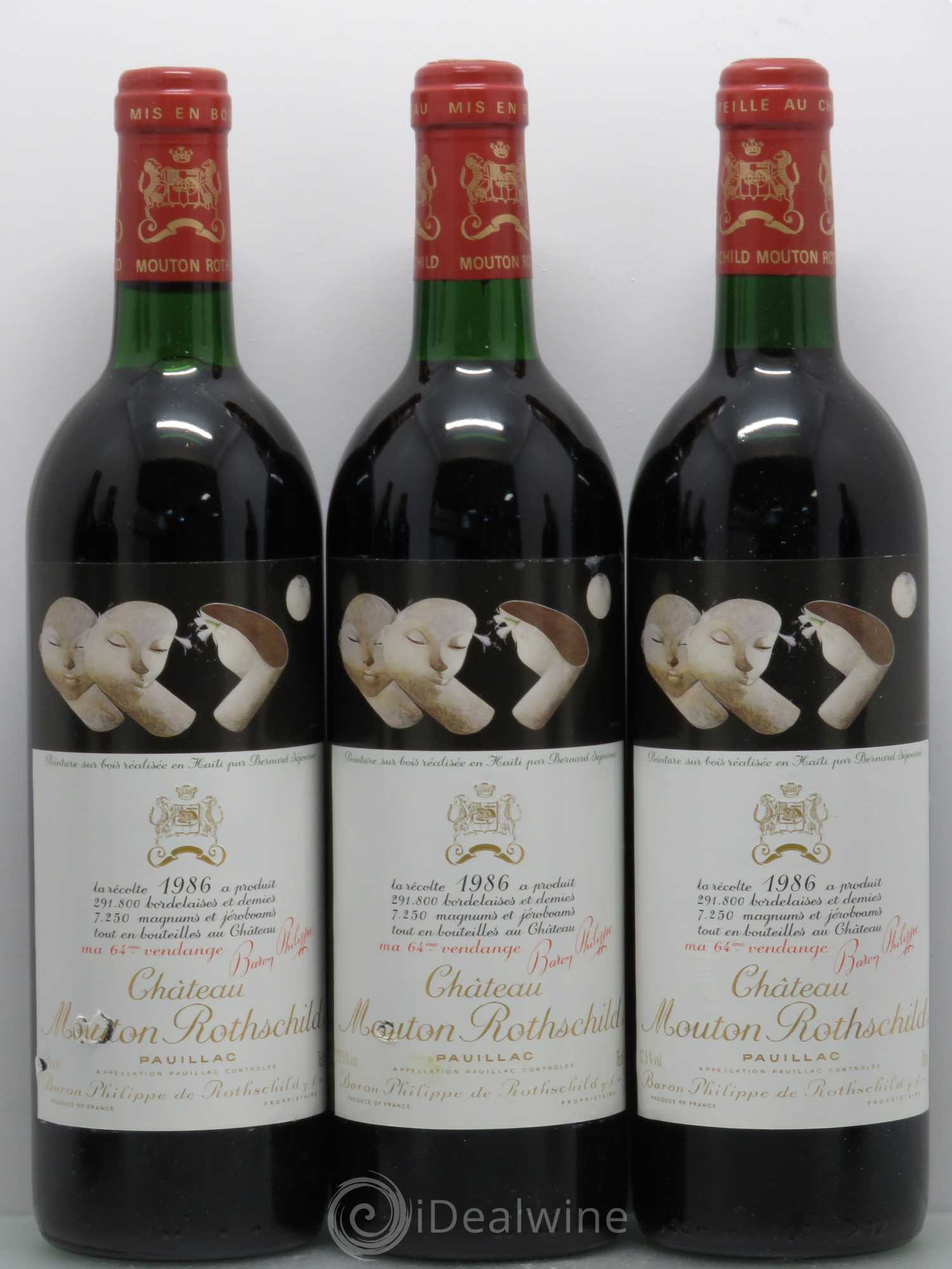 Château Mouton Rothschild 1er Grand Cru Classé 1986 - Lot de 12 bouteilles - 3