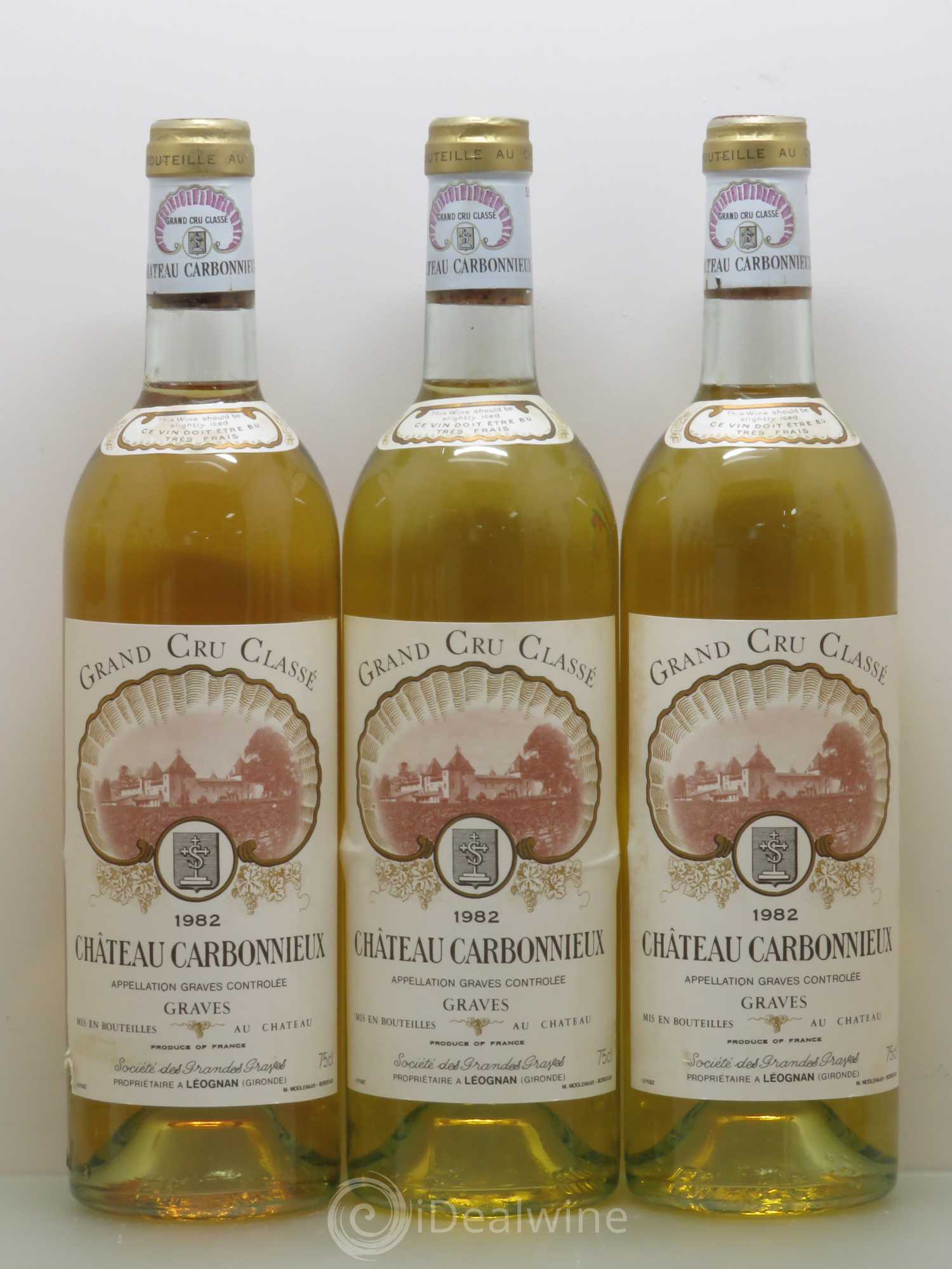 Château Carbonnieux Cru Classé de Graves 1982 - Lot de 12 bouteilles - 1