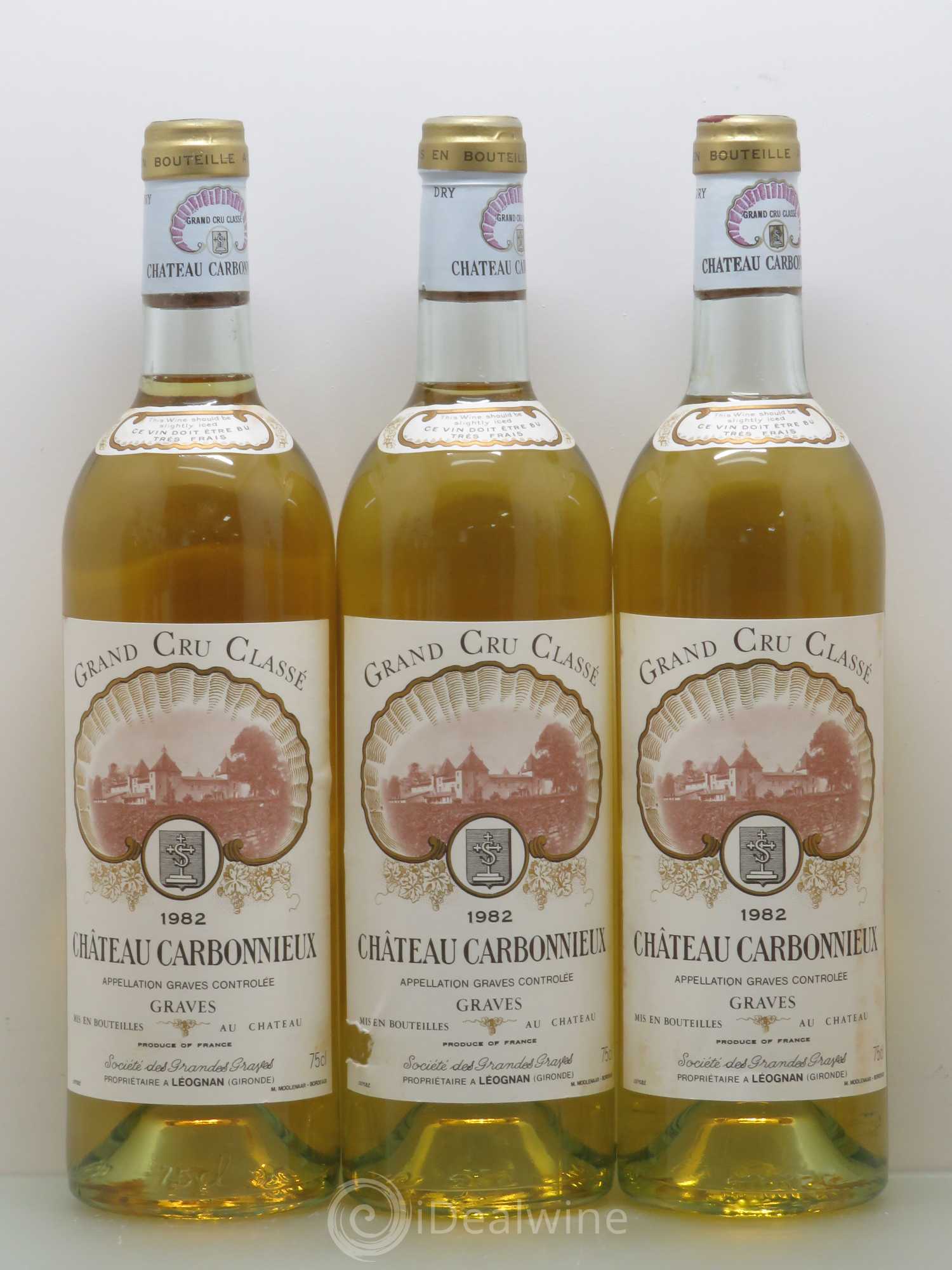 Château Carbonnieux Cru Classé de Graves 1982 - Lot de 12 bouteilles - 2