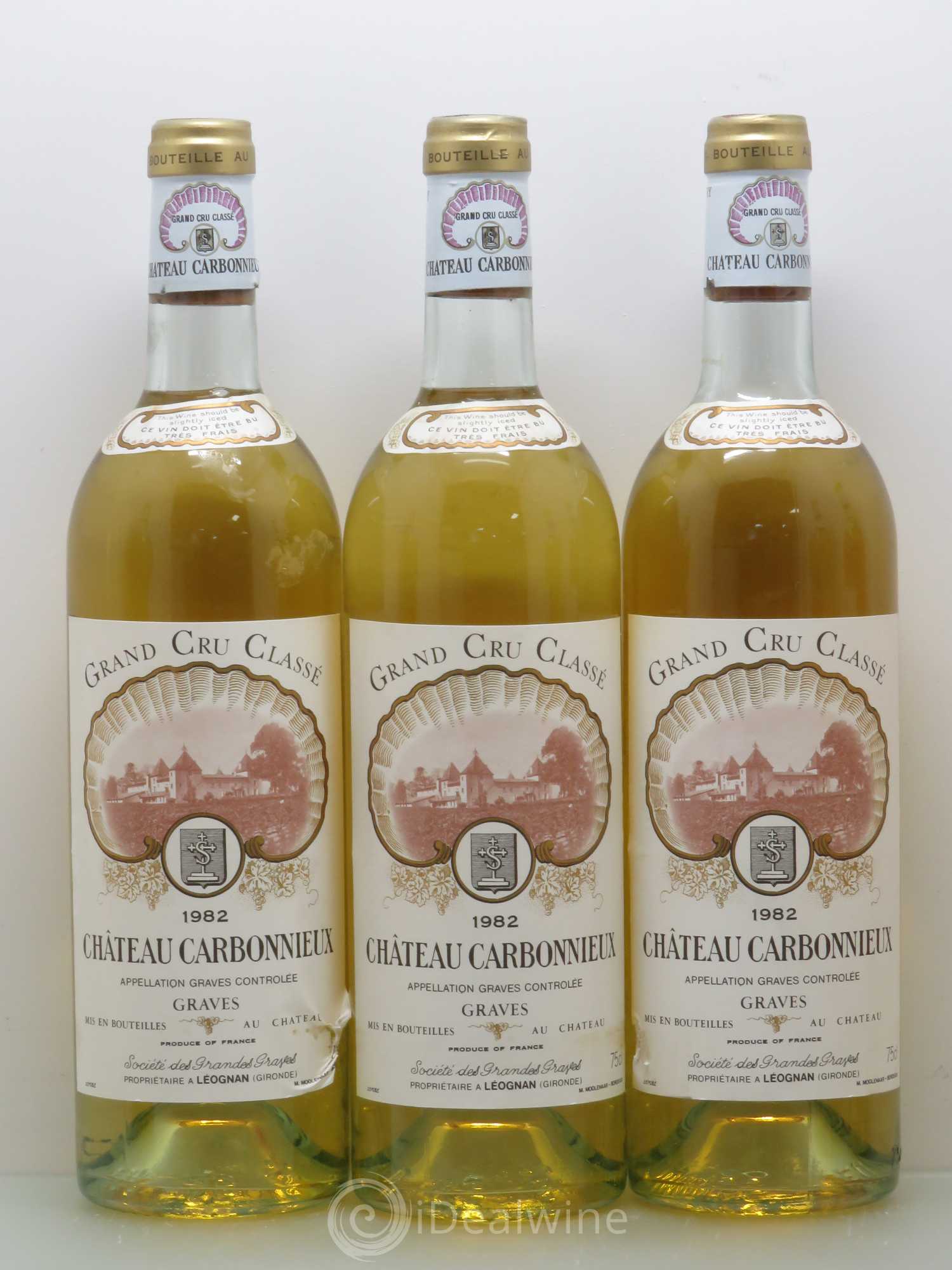 Château Carbonnieux Cru Classé de Graves 1982 - Lot de 12 bouteilles - 3