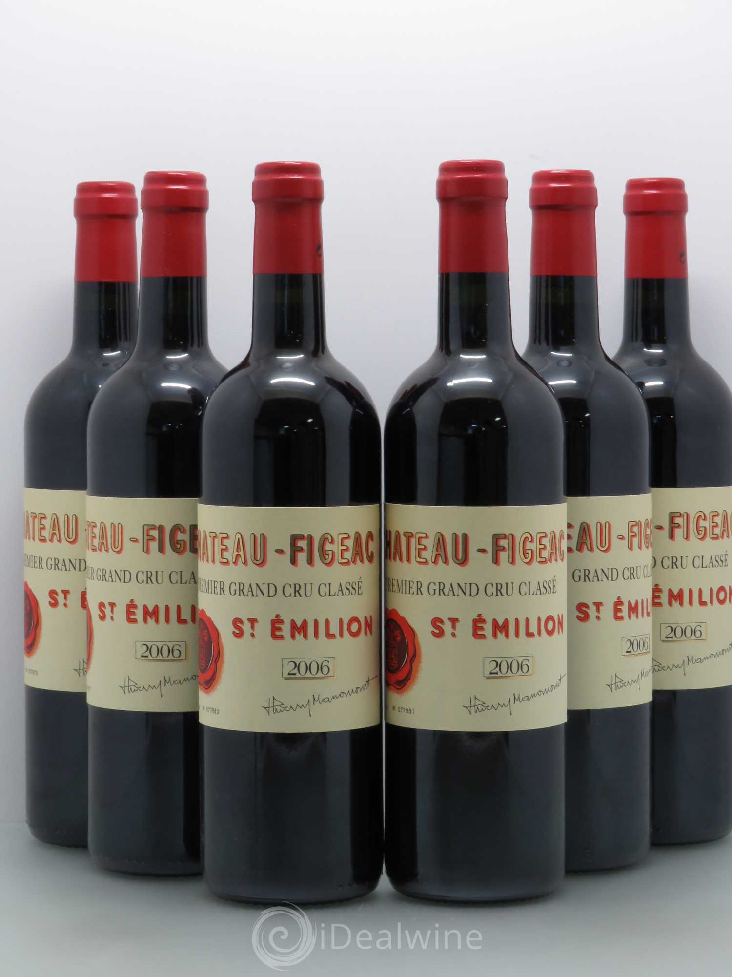Château Figeac 1er Grand Cru Classé A 2006 - Lot de 6 bouteilles - 0