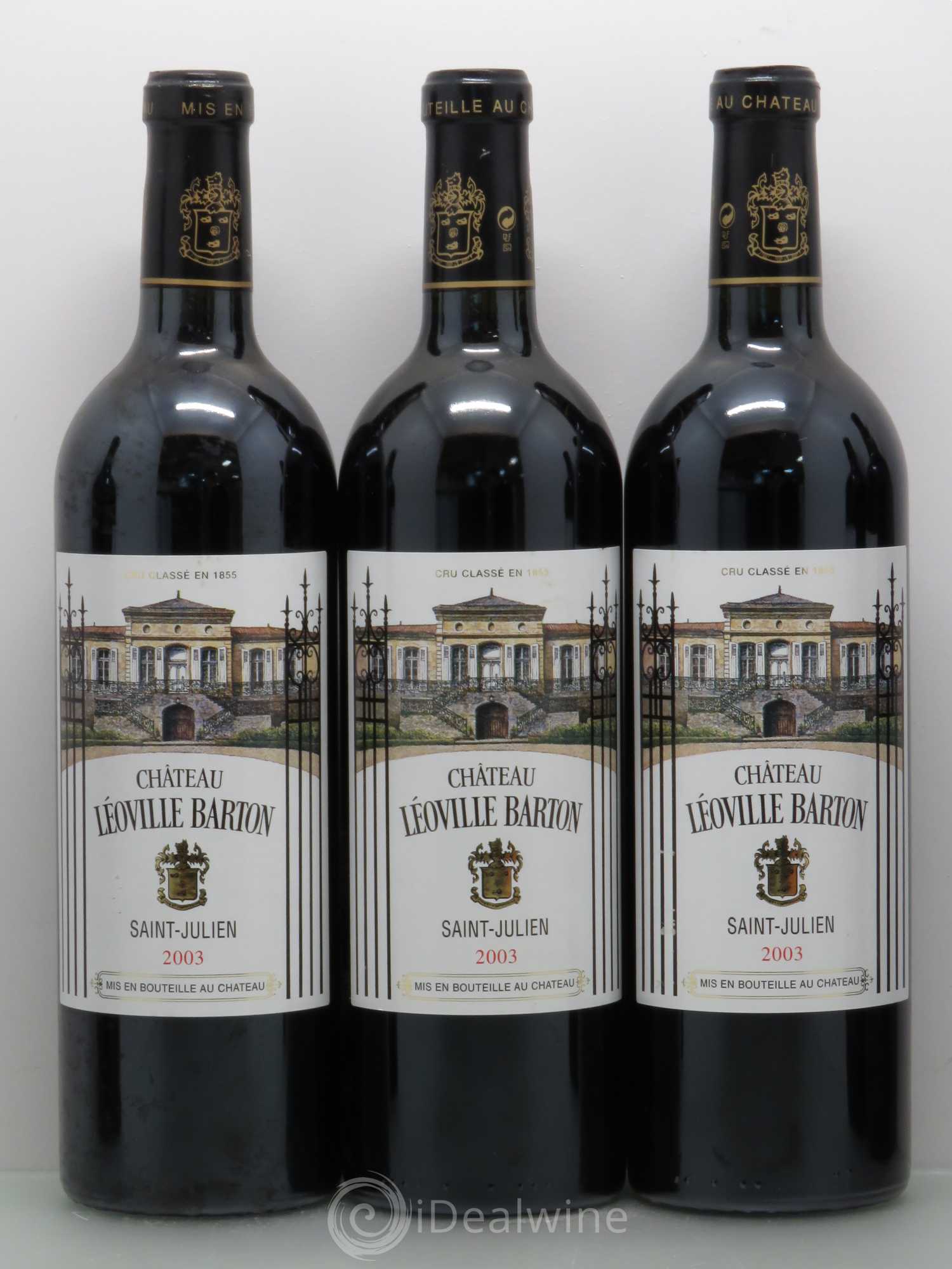 Château Léoville Barton 2ème Grand Cru Classé 2003 - Lot de 6 bouteilles - 1