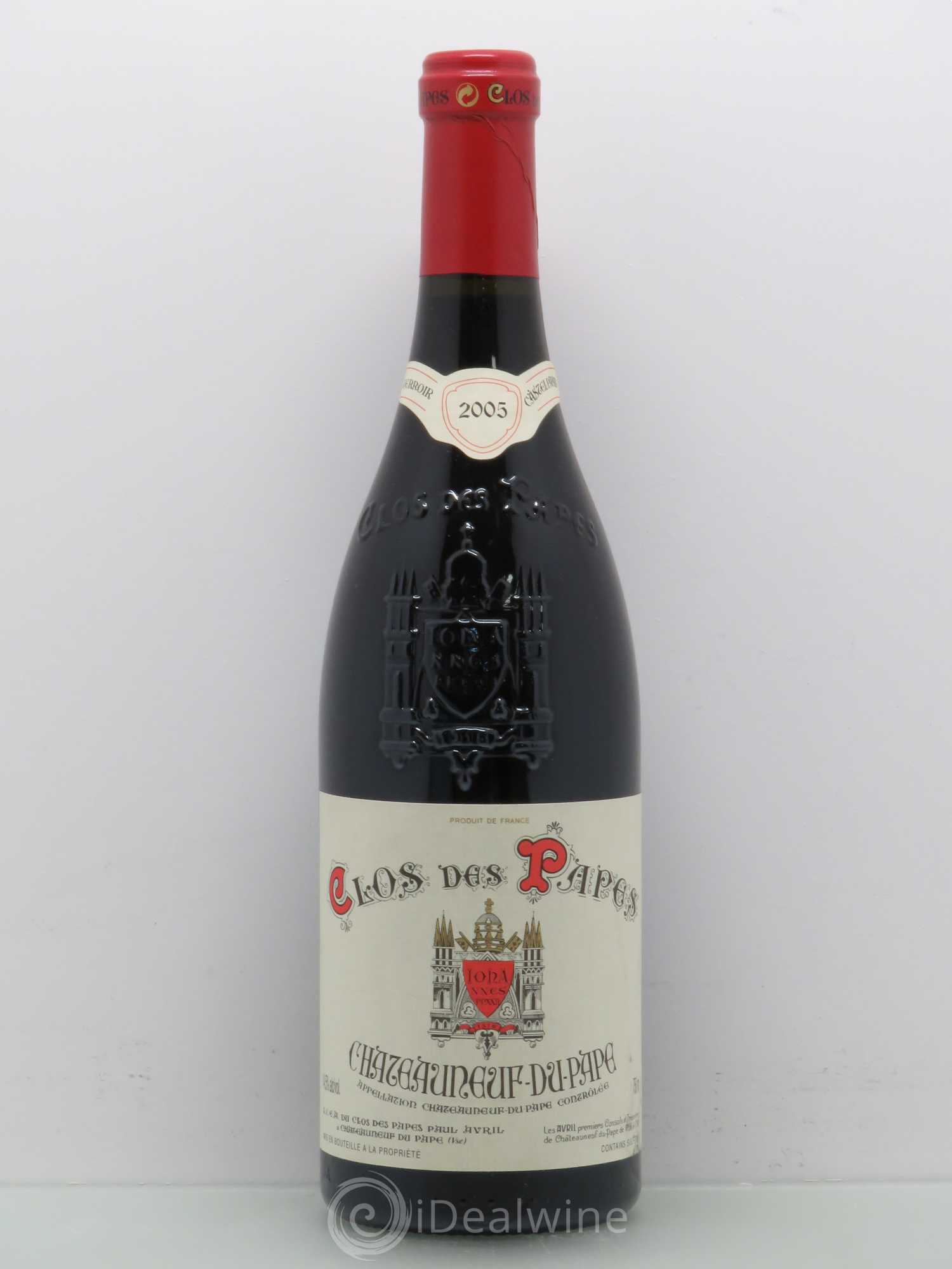 Châteauneuf-du-Pape Clos des Papes - Paul Avril 2005 - Lot de 1 bouteille - 0