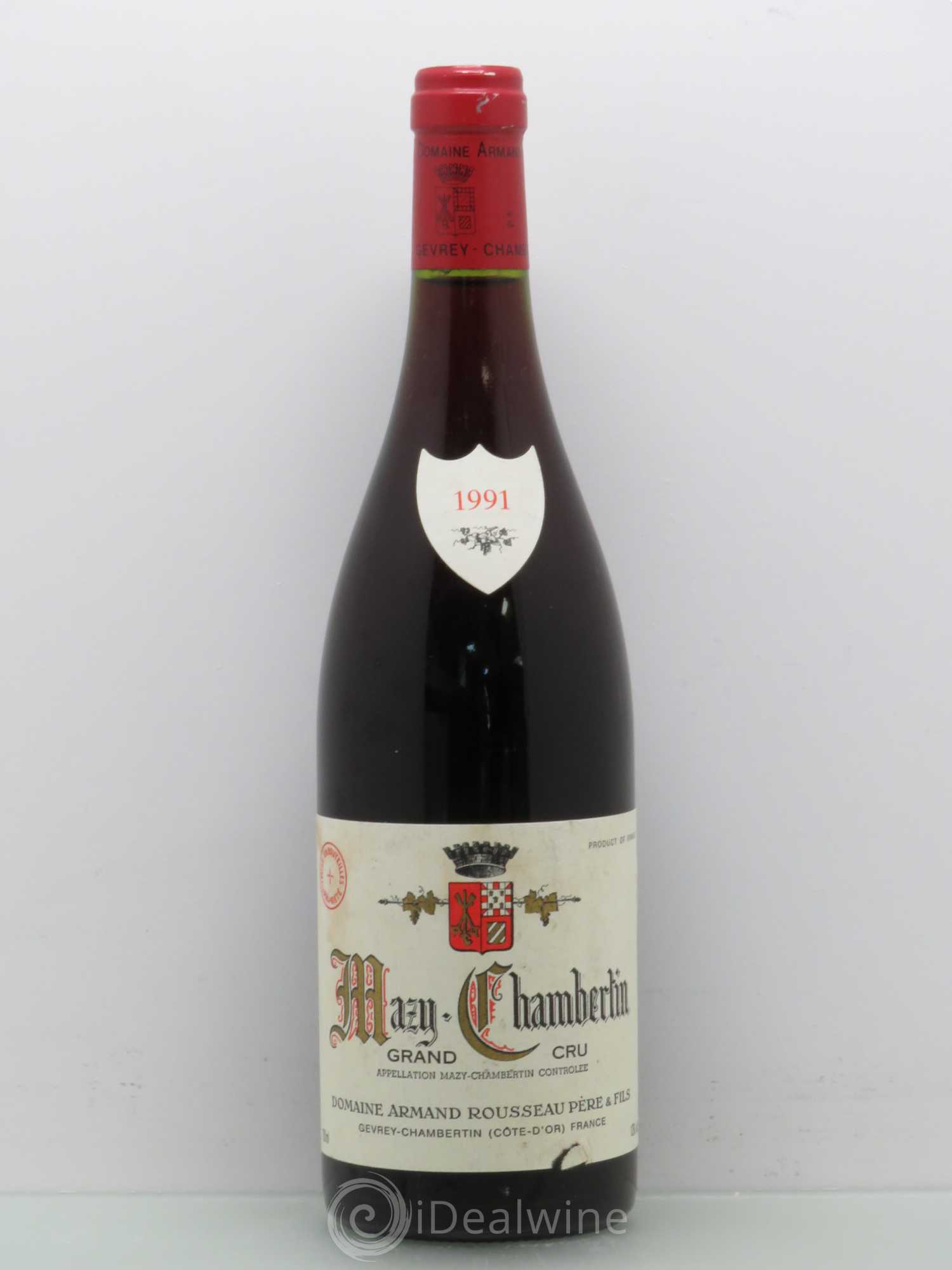 Mazis-Chambertin Grand Cru Armand Rousseau (Domaine) 1991 - Lot de 1 bouteille - 0