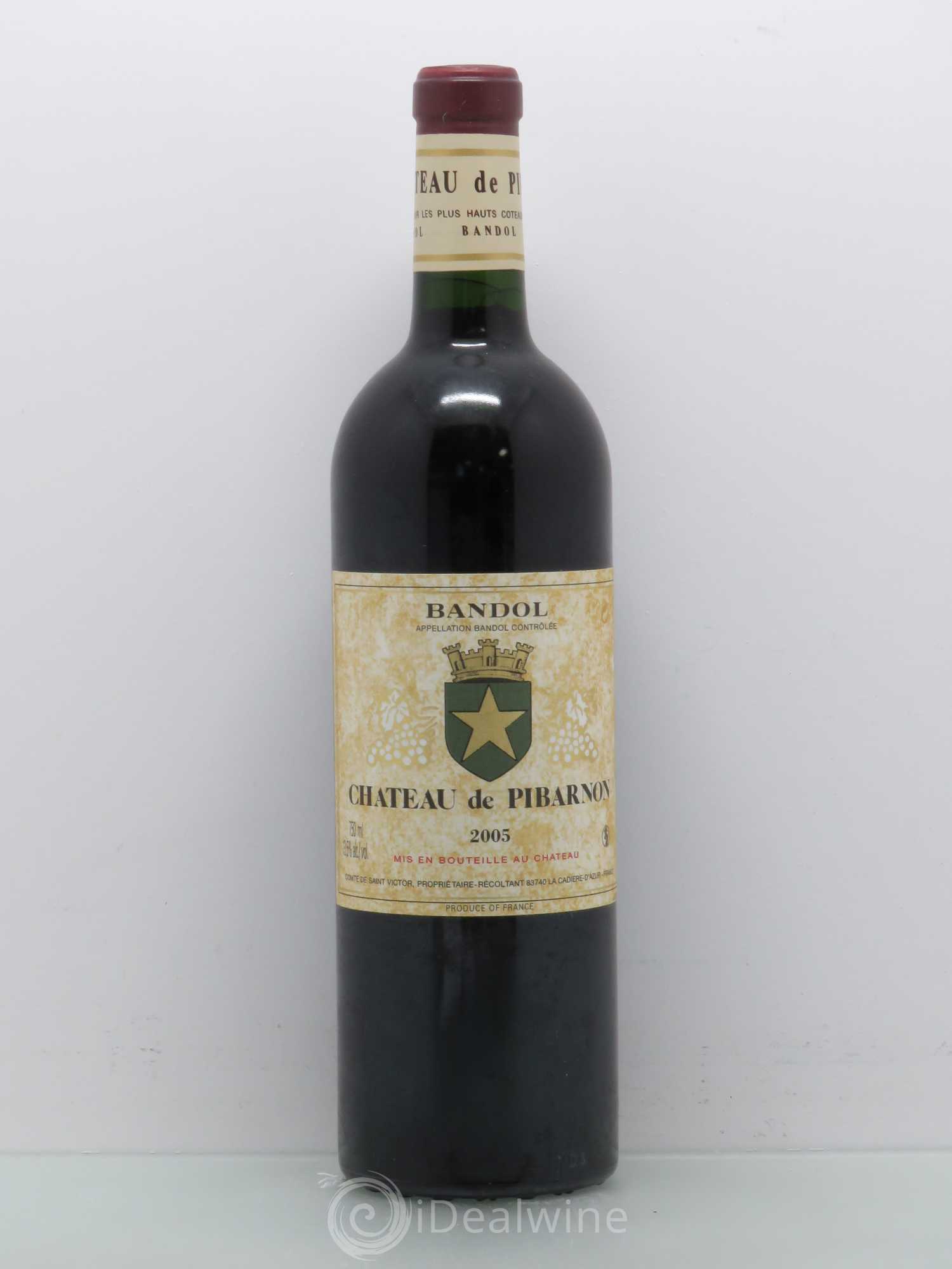 Bandol Château de Pibarnon Comte de Saint-Victor 2005 - Lot de 1 bouteille - 0