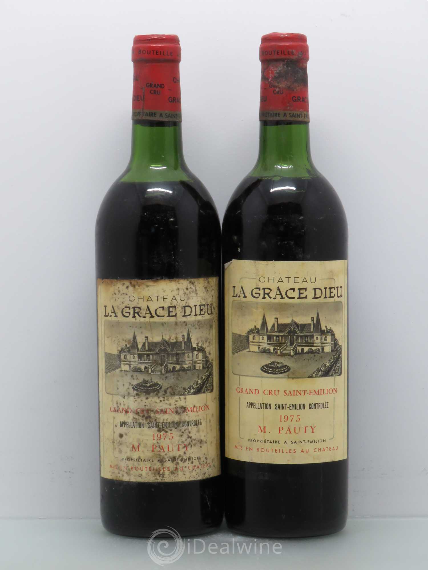 Château la Grâce Dieu (sans prix de réserve) 1975 - Lot de 2 bouteilles - 0