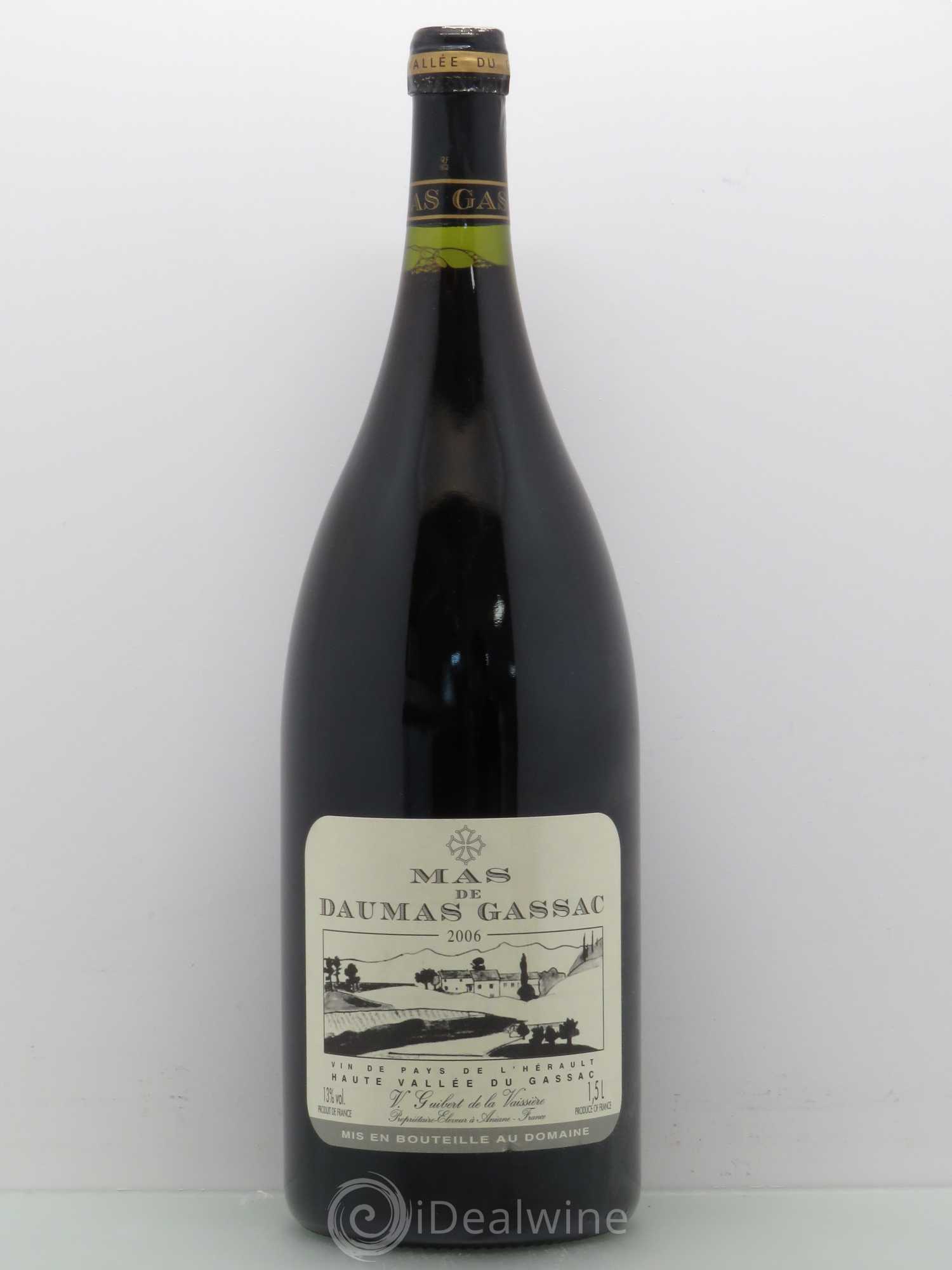Saint-Guilhem-le-Désert - Cité d'Aniane Mas Daumas Gassac Famille Guibert de La Vaissière 2006 - Lot de 1 magnum - 0