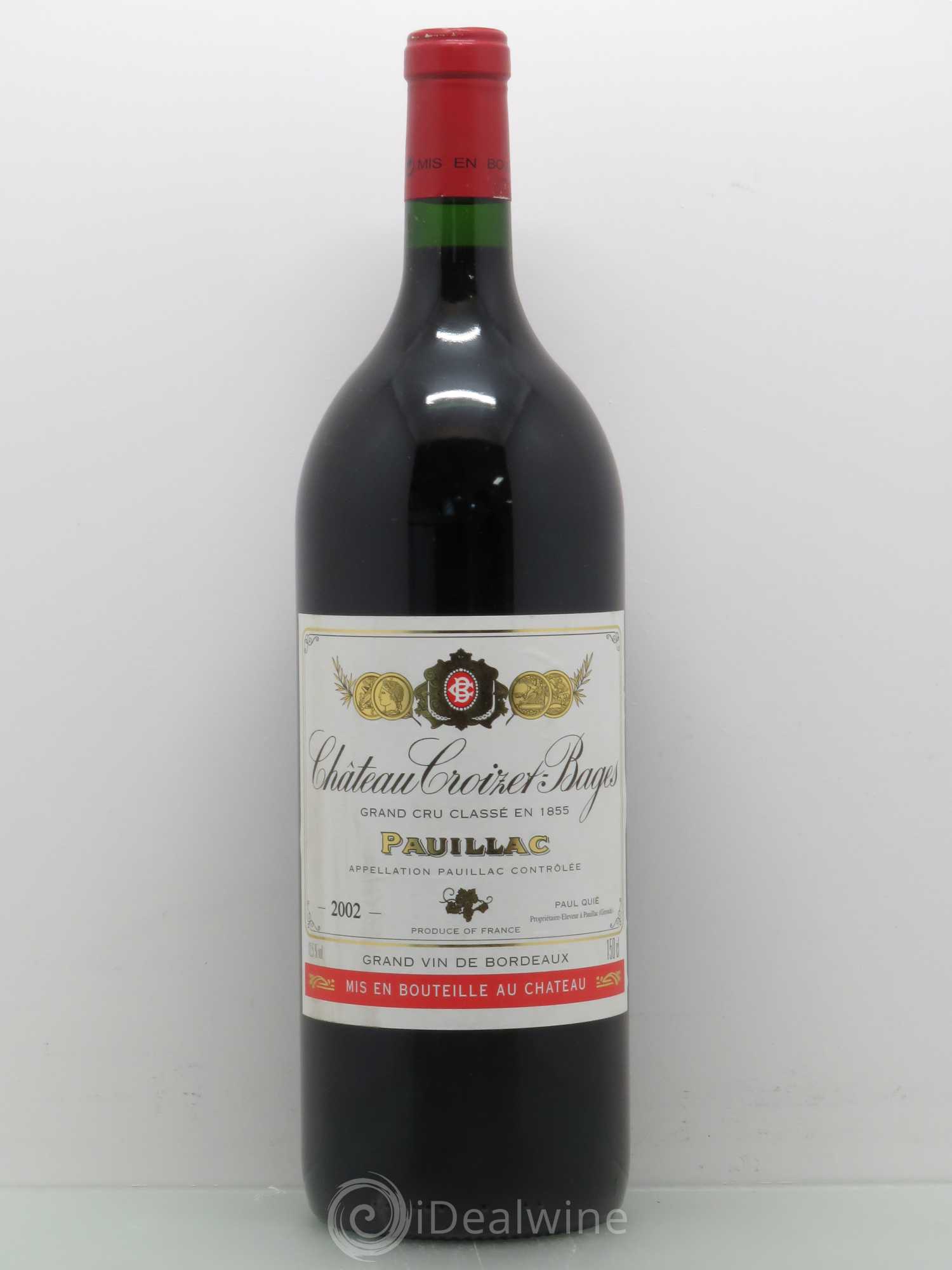 Château Croizet Bages 5ème Grand Cru Classé (sans prix de réserve) 2002 - Lot de 1 magnum - 0