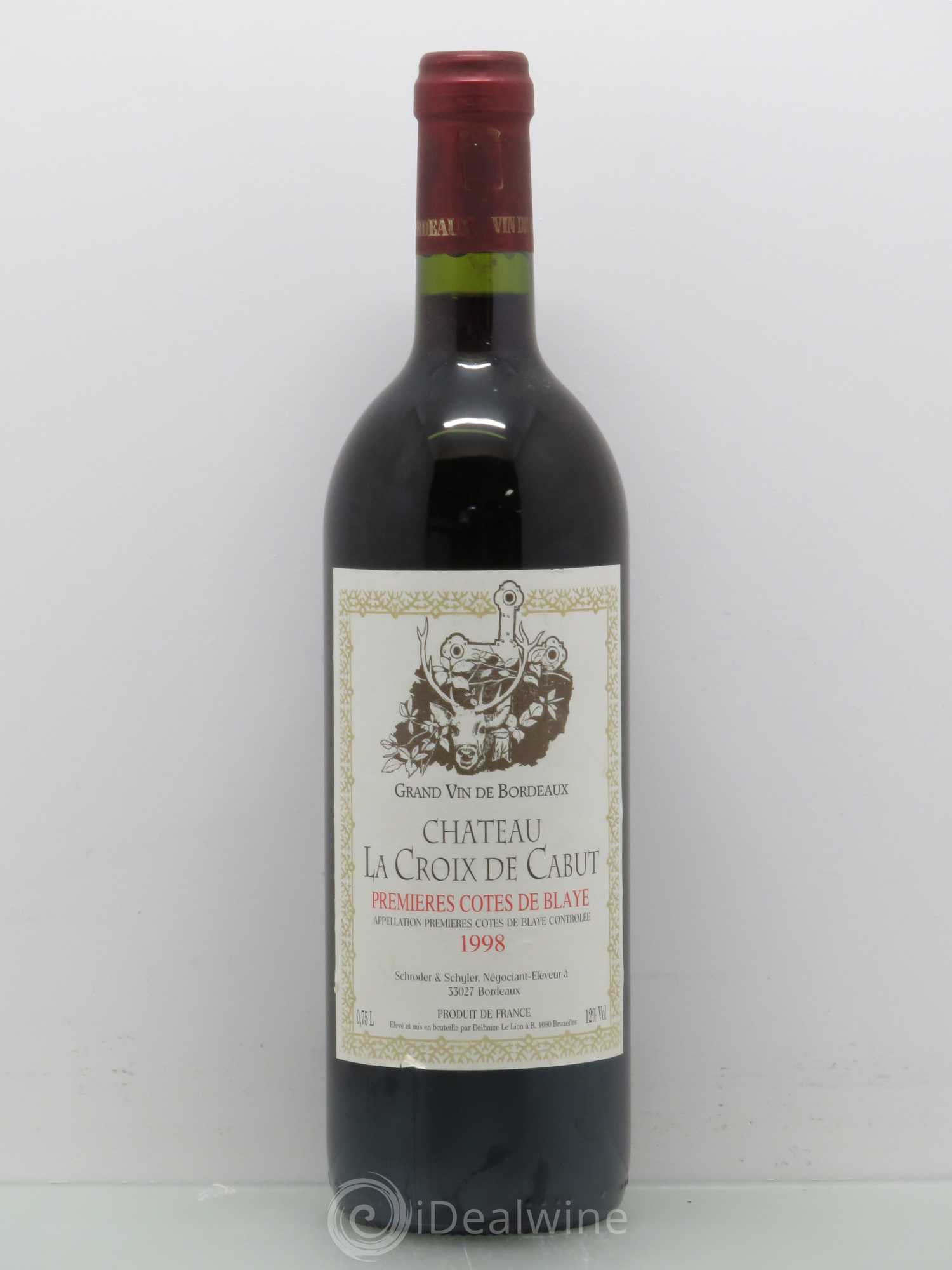 Premières-Côtes-de-Blaye (Blaye-Côtes-de-Bordeaux) La Croix De Cabut 1998 - Lot de 1 bouteille - 0