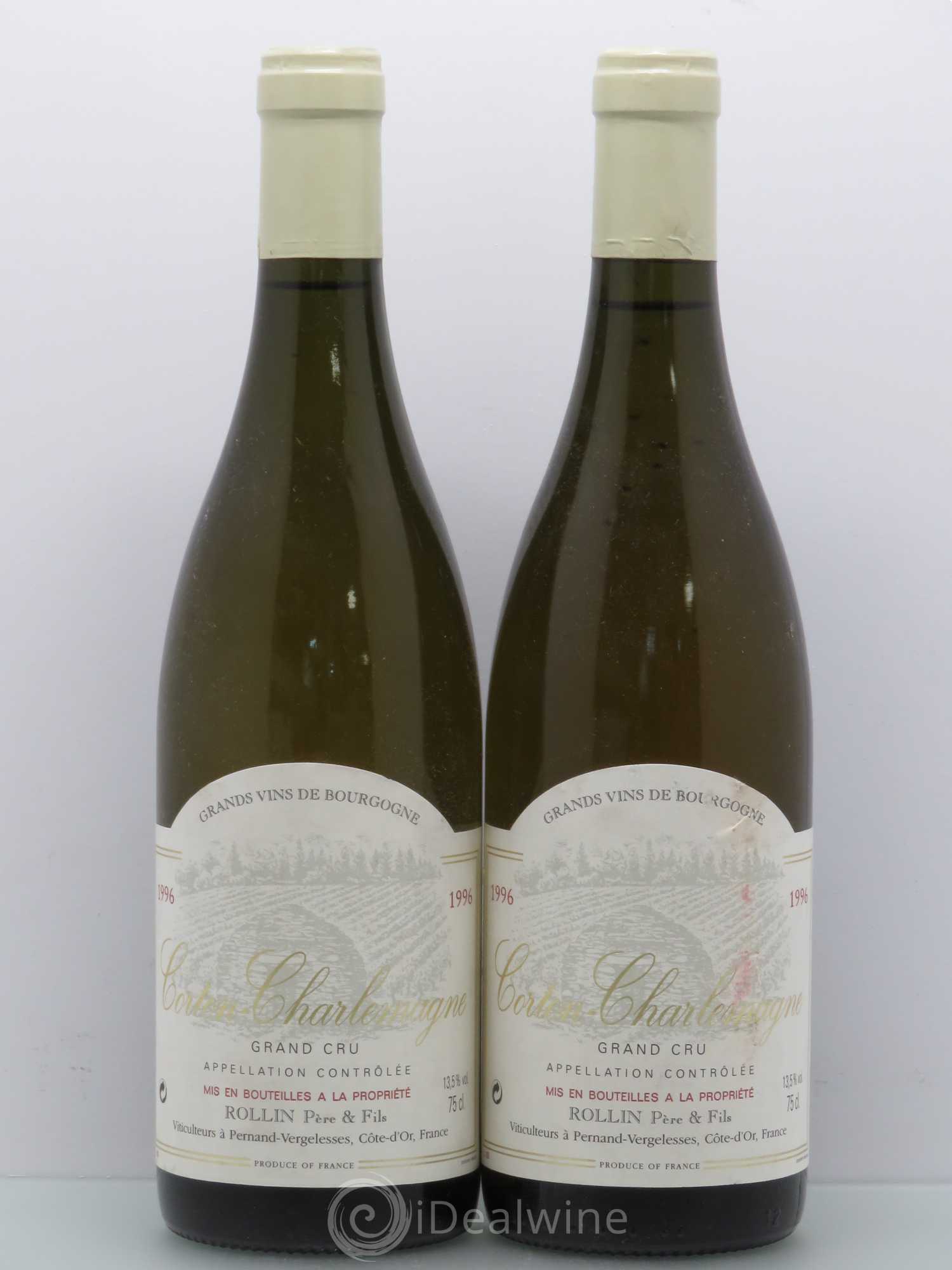 Corton-Charlemagne Grand Cru Rollin P&F 1996 - Posten von 2 Flaschen - 0