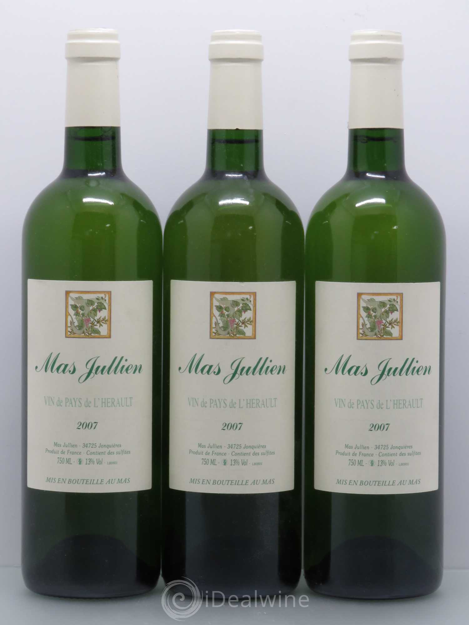 Pays d'Hérault Mas Jullien Olivier Jullien 2007 - Lot de 3 bouteilles - 0
