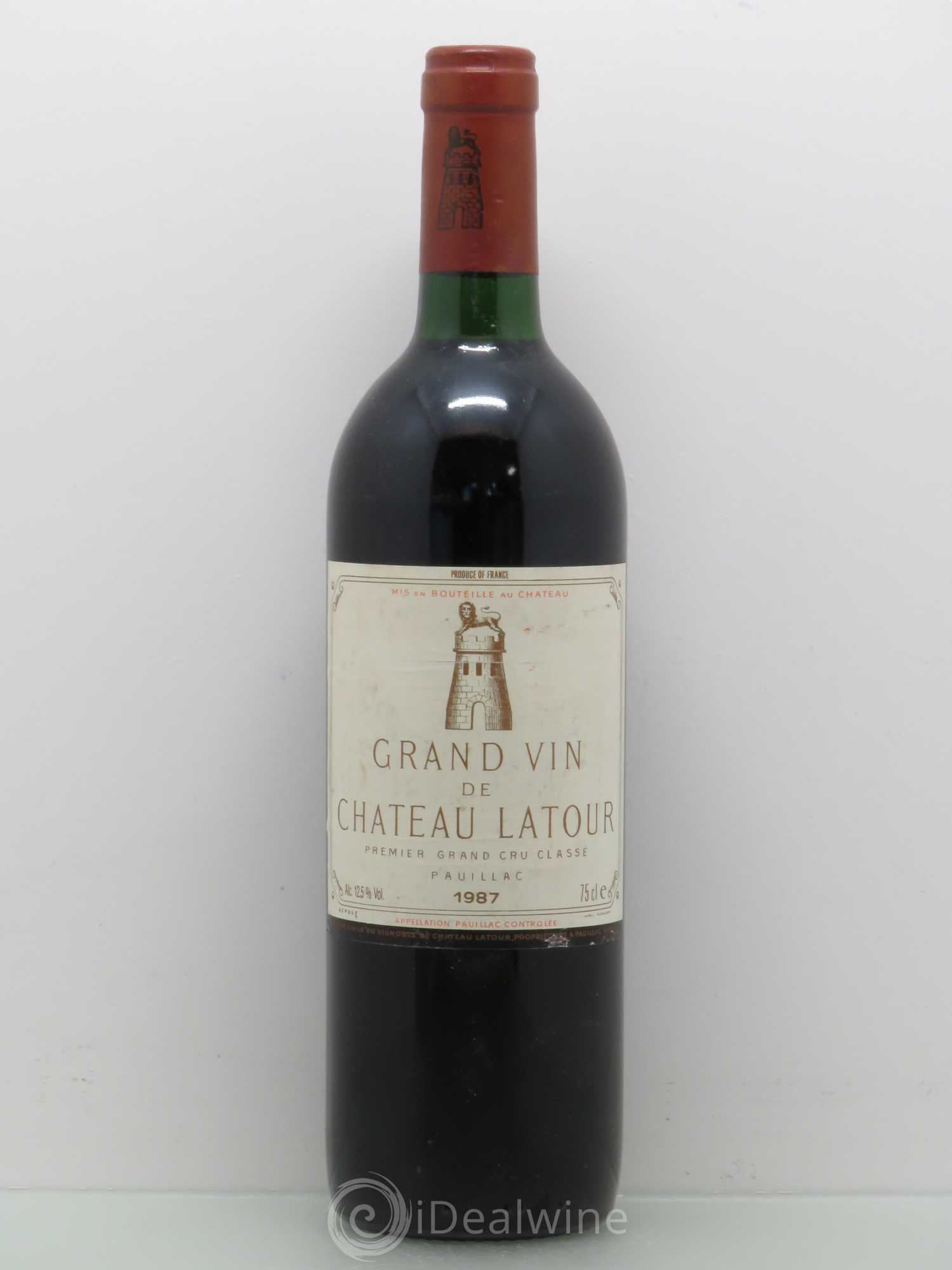 Château Latour 1er Grand Cru Classé (sans prix de réserve) 1987 - Lot de 1 bouteille - 0