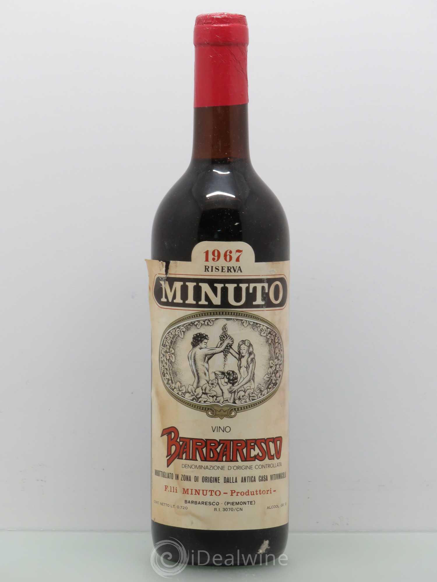 Barbaresco DOCG Minuto Reserve 1967 - Lot de 1 bouteille - 0