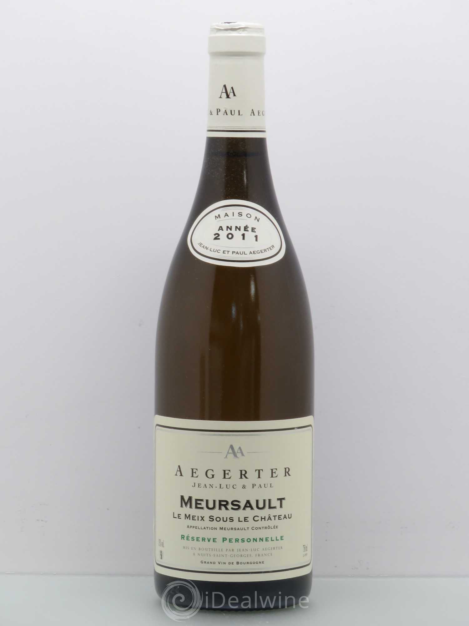 Meursault Le Meix Sous Le Château - Domaine Aegerter 2011 - Posten von 1 Flasche - 0