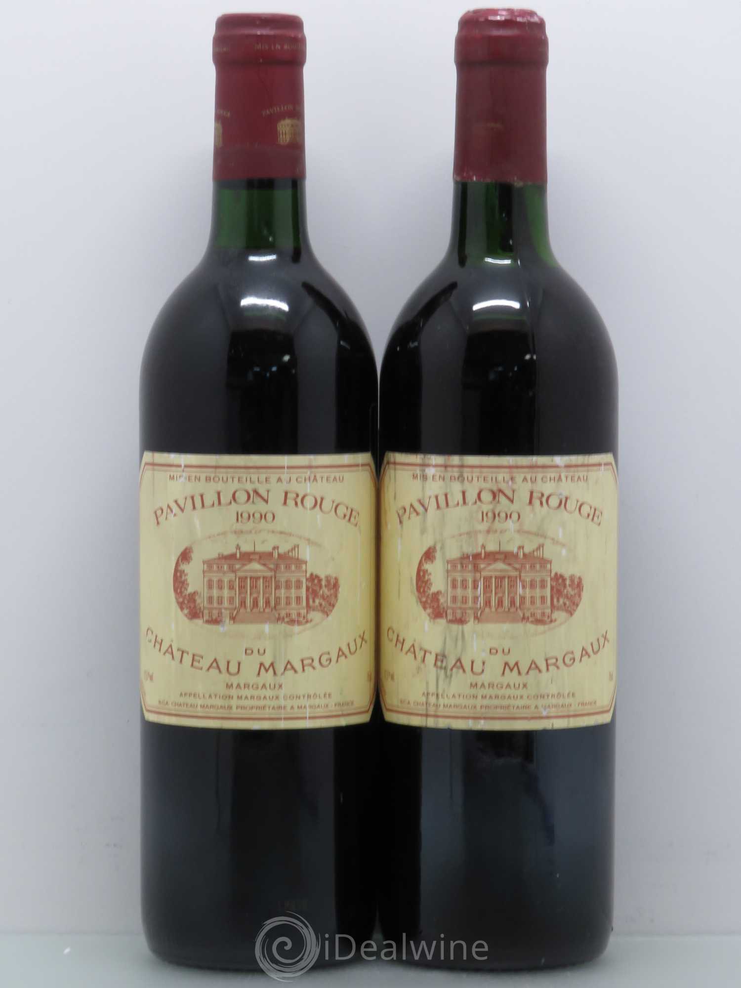 Pavillon Rouge du Château Margaux Second Vin 1990 - Lot de 2 bouteilles - 0