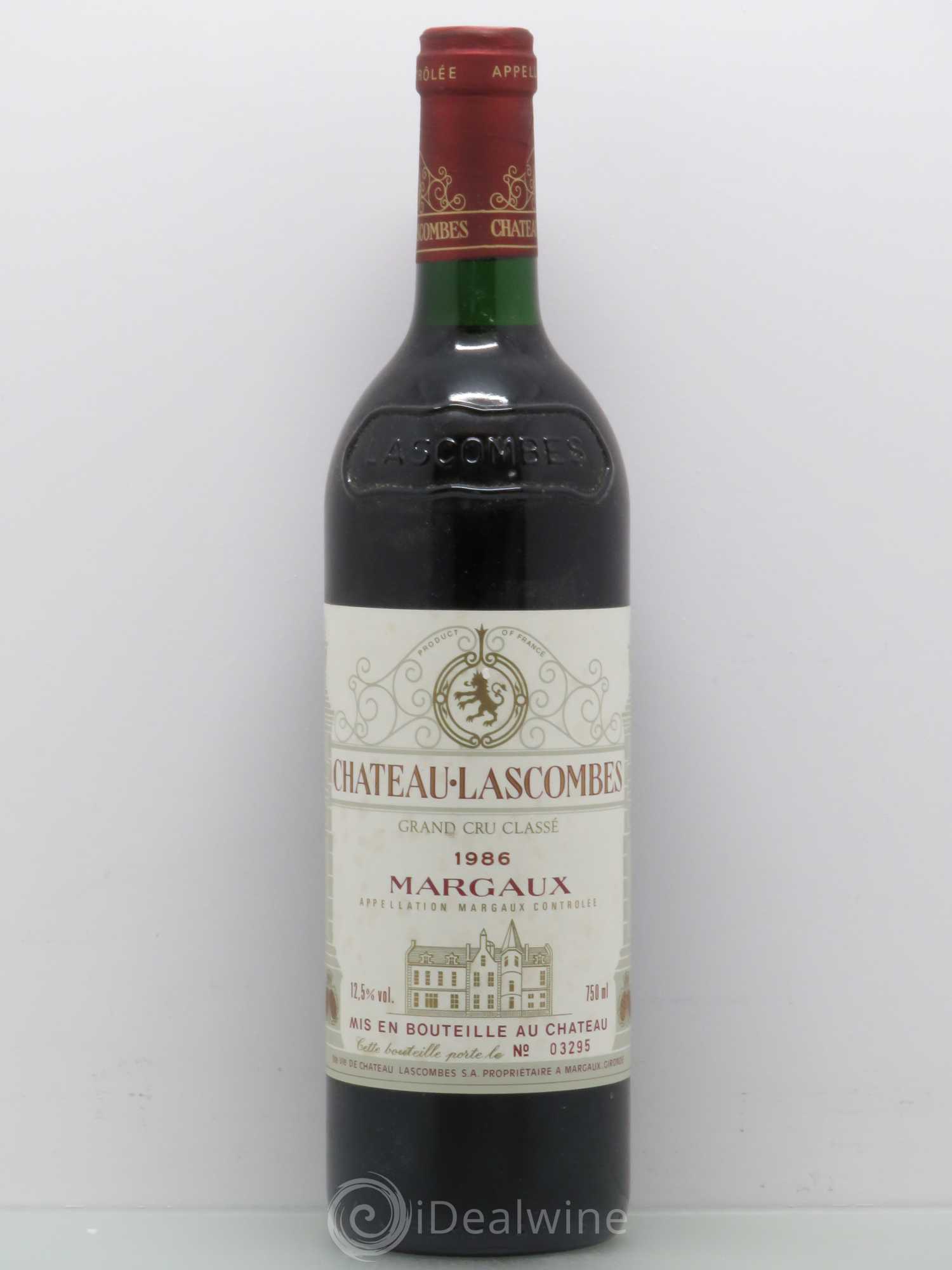 Château Lascombes 2ème Grand Cru Classé 1986 - Lot de 1 bouteille - 0