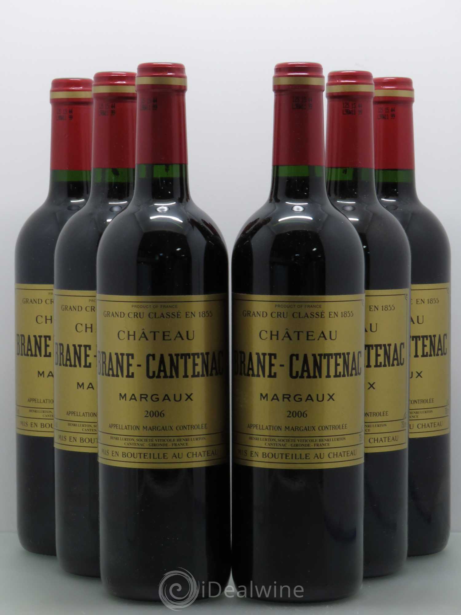 Château Brane Cantenac 2ème Grand Cru Classé 2006 - Lot de 6 bouteilles - 0