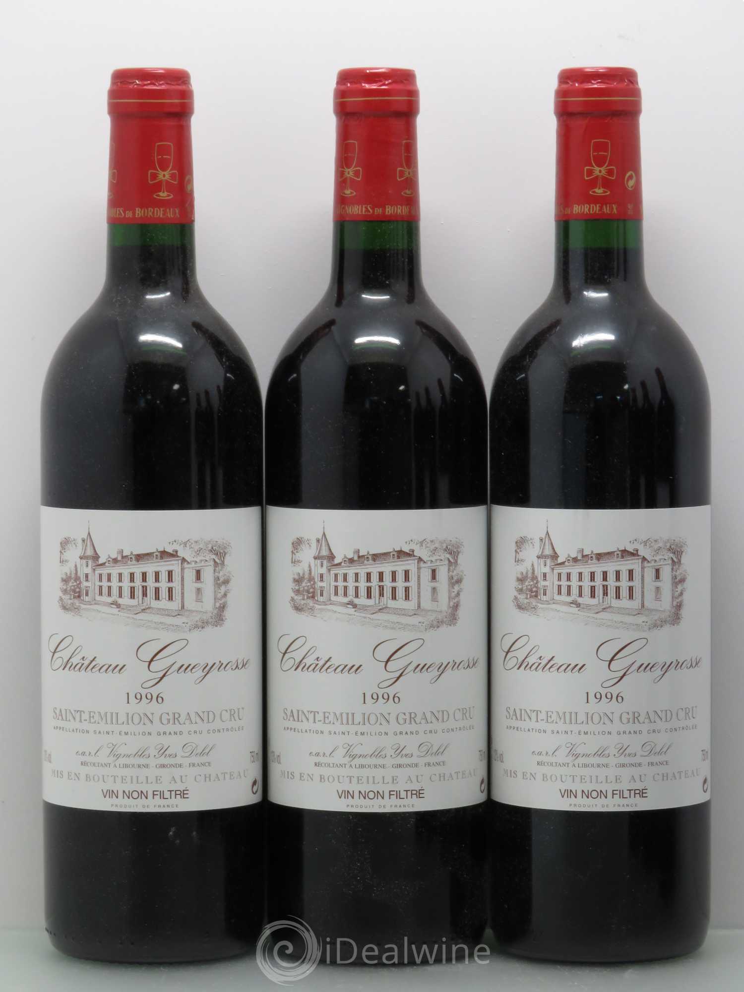 Saint-Émilion 1996 - Posten von 6 Flaschen - 2
