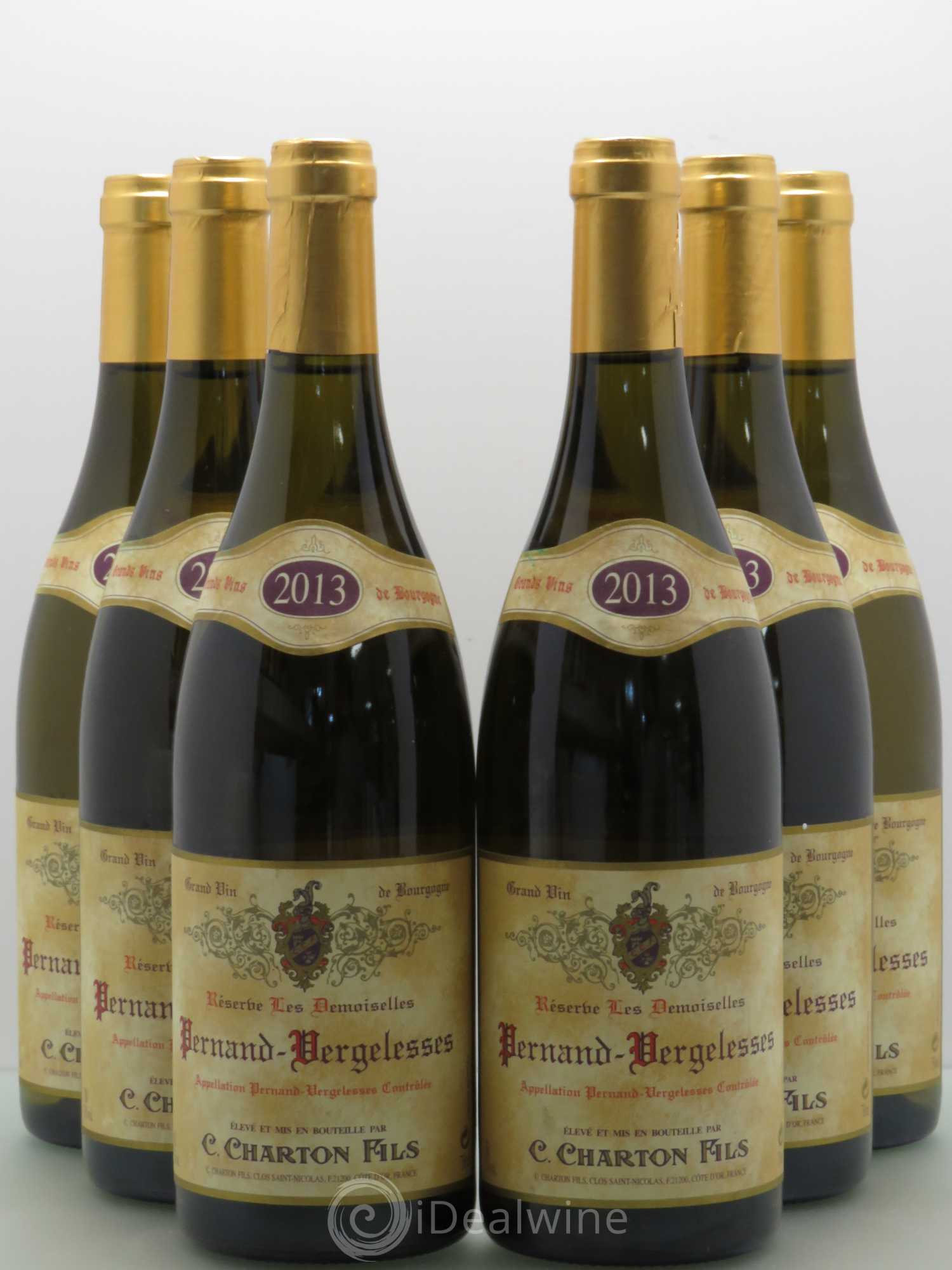 Pernand-Vergelesses Reserve Les Demoiselles Charton Et Fils 2013 - Posten von 6 Flaschen - 0