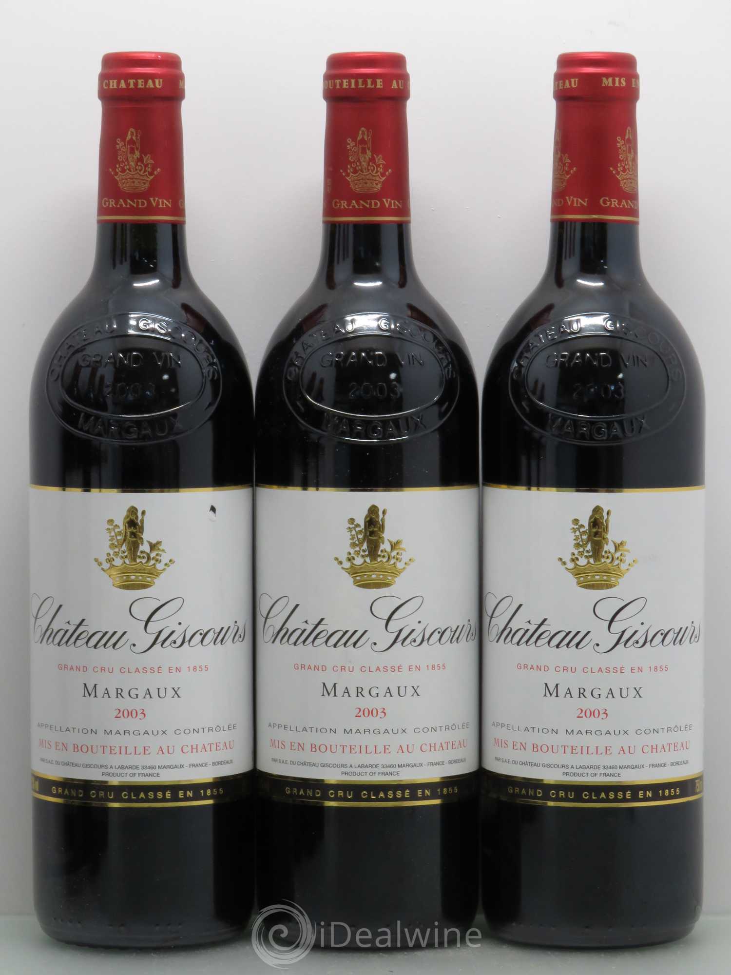 Château Giscours 3ème Grand Cru Classé 2003 - Lot de 6 bouteilles - 1
