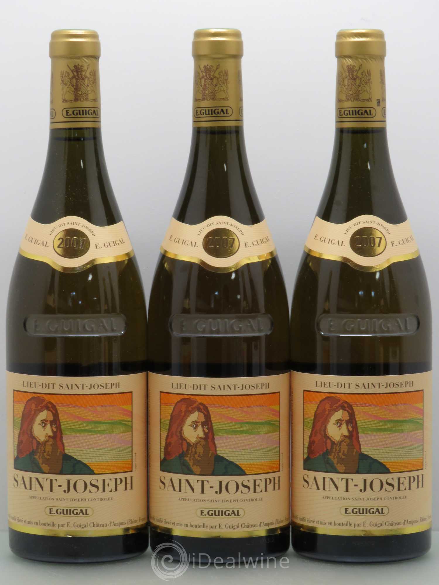 Saint-Joseph Lieu-dit Saint-Joseph Guigal (sans prix de réserve) 2007 - Lot de 6 bouteilles - 1