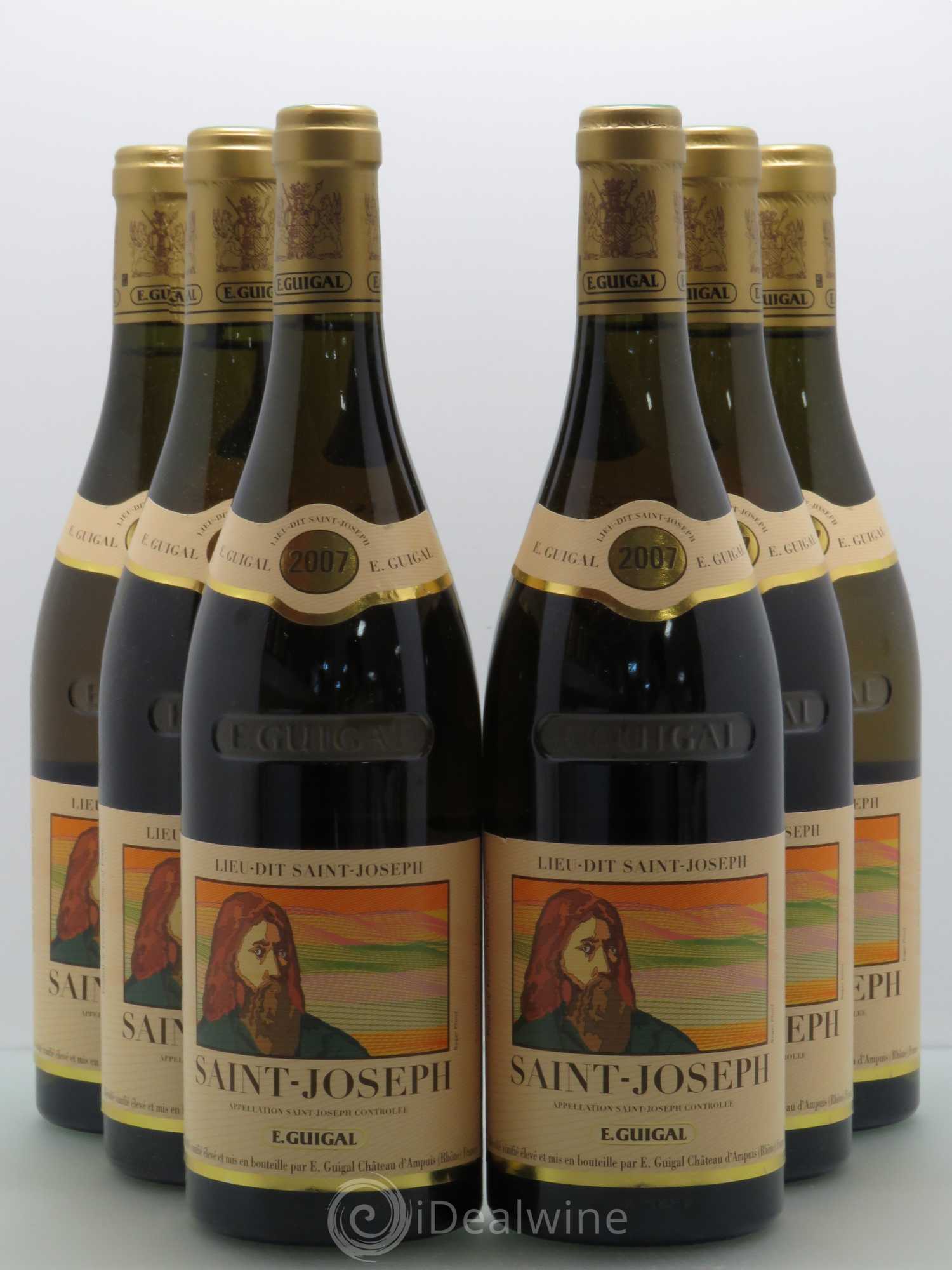 Saint-Joseph Lieu-dit Saint-Joseph Guigal (sans prix de réserve) 2007 - Lot de 6 bouteilles - 0