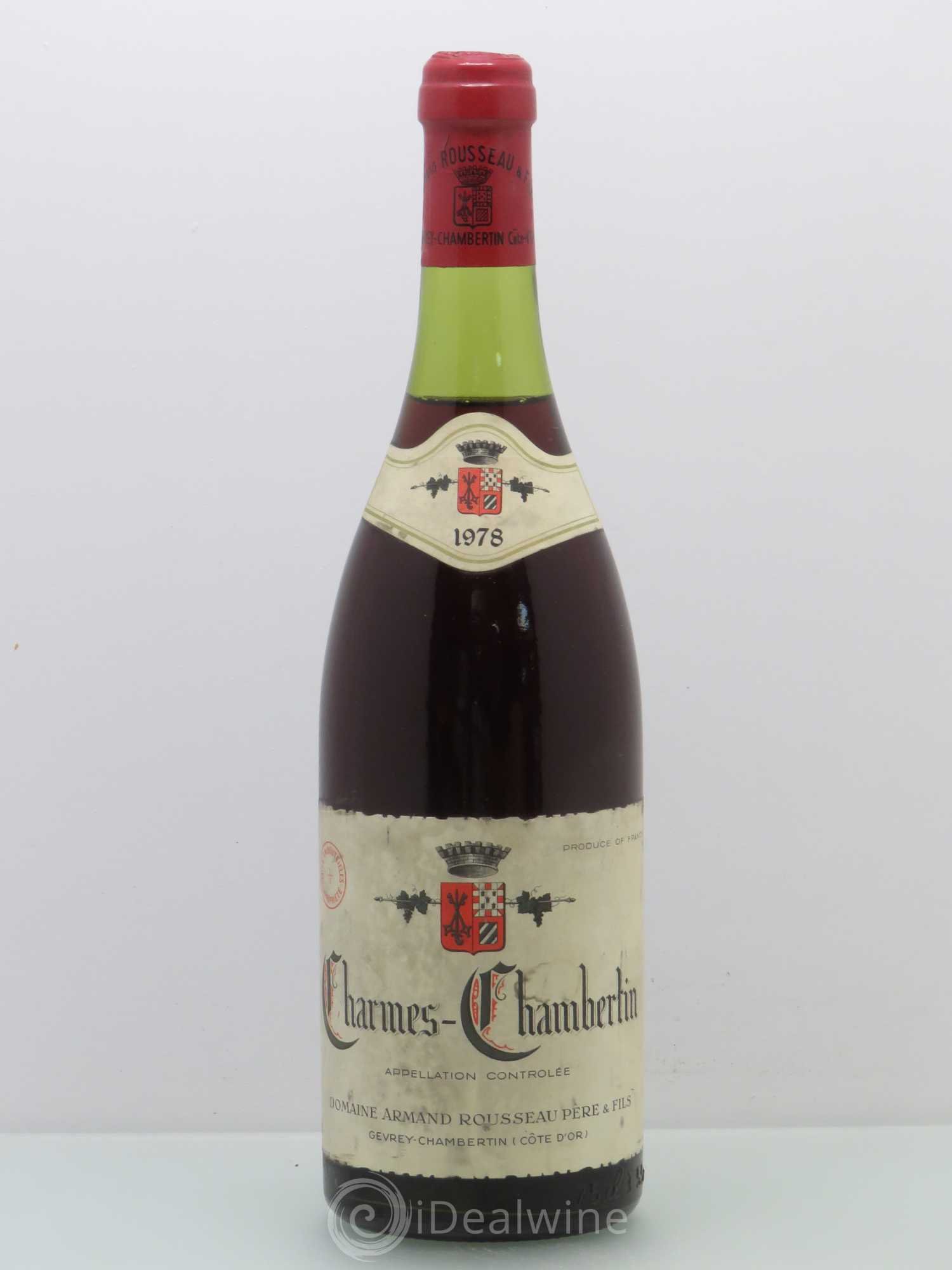 Charmes-Chambertin Grand Cru Armand Rousseau (Domaine) 1978 - Lot de 1 bouteille - 0