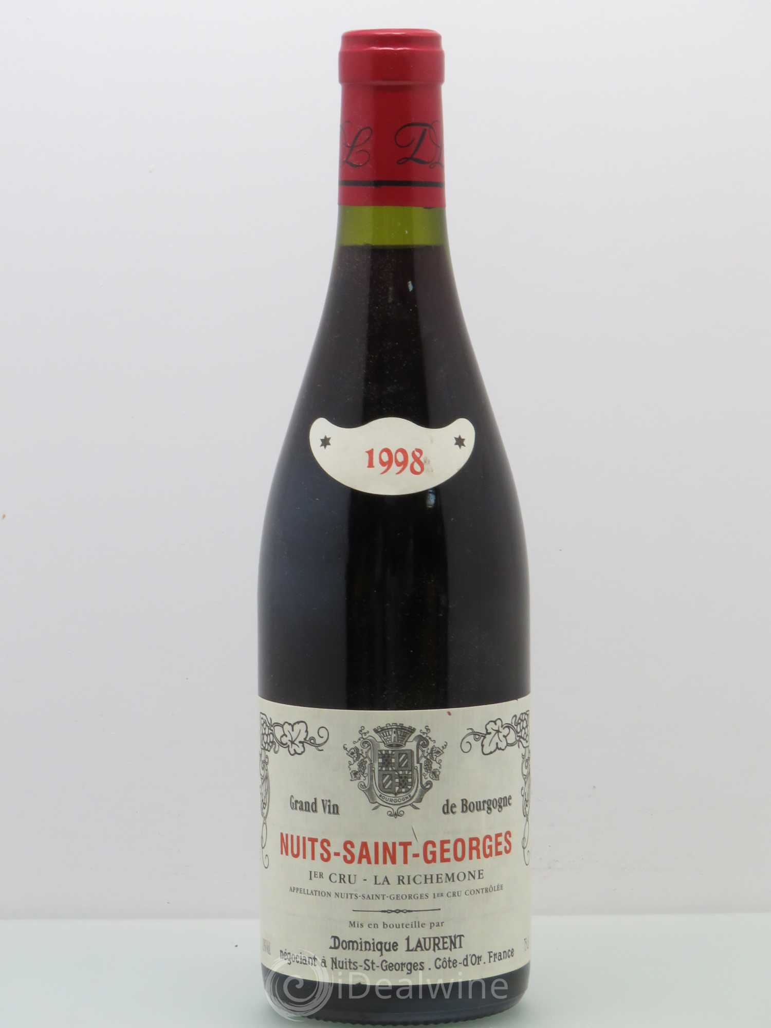 Nuits-Saint-Georges 1er Cru La Richemone Domaine Dominique Laurent 1998 - Lot de 1 bouteille - 0
