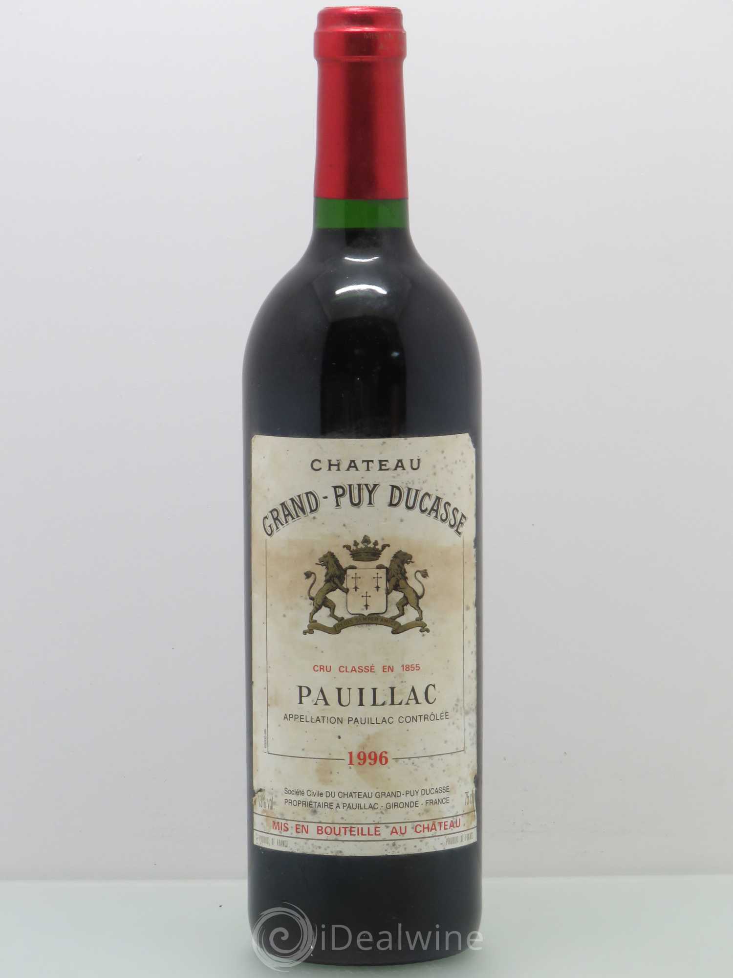 Château Grand Puy Ducasse 5ème Grand Cru Classé 1996 - Lot de 1 bouteille - 0