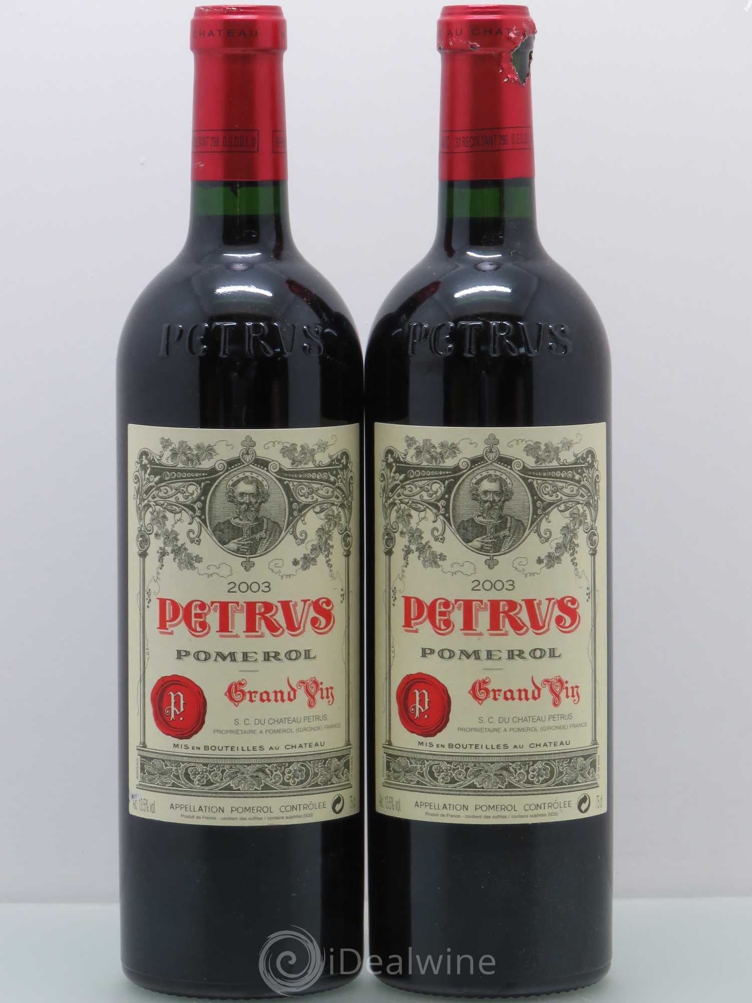 Petrus 2003 - Lot de 2 bouteilles - 0