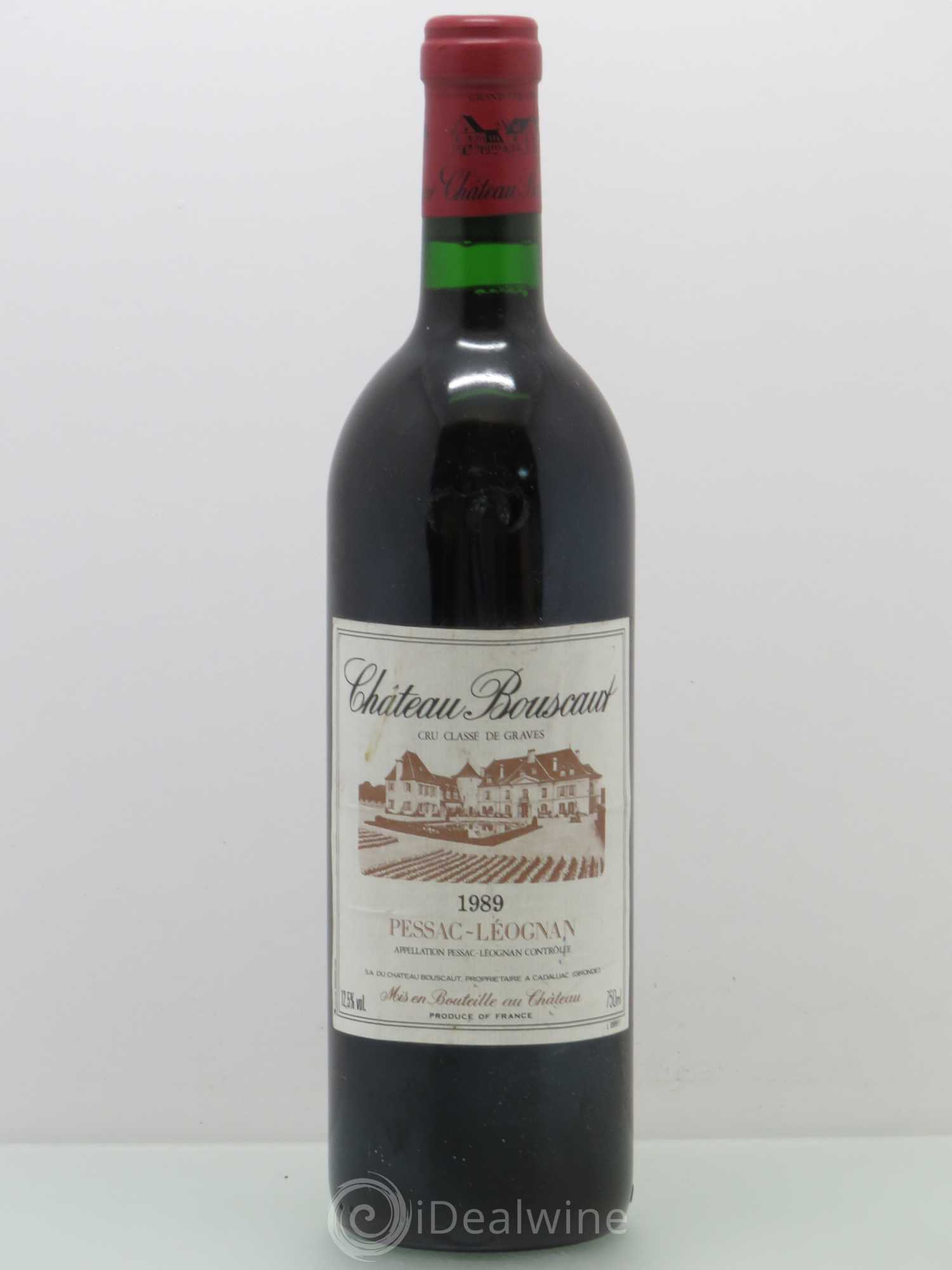 Château Bouscaut Cru Classé de Graves 1989 - Lot de 1 bouteille - 0