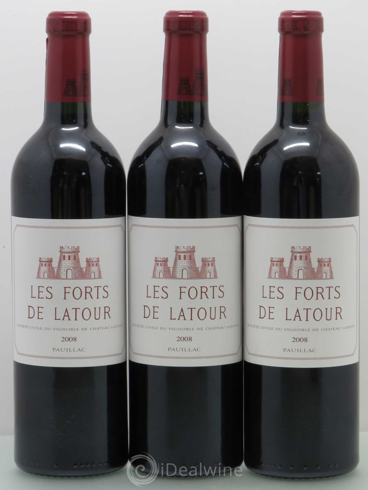Les Forts de Latour Second Vin 2008 - Lot de 3 bouteilles - 0