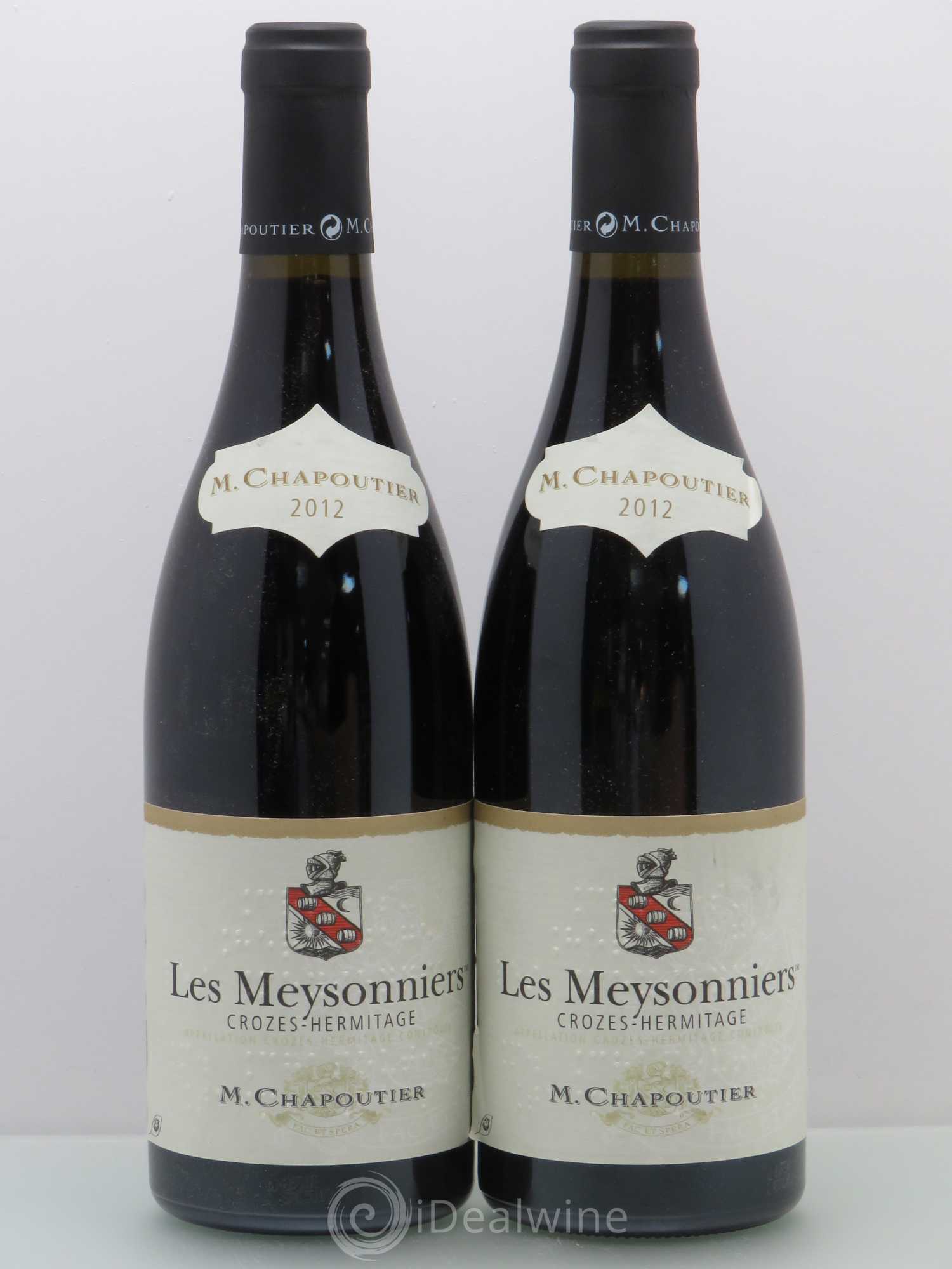 Crozes-Hermitage Les Meysonniers - Chapoutier (sans prix de réserve) 2012 - Posten von 2 Flaschen - 0
