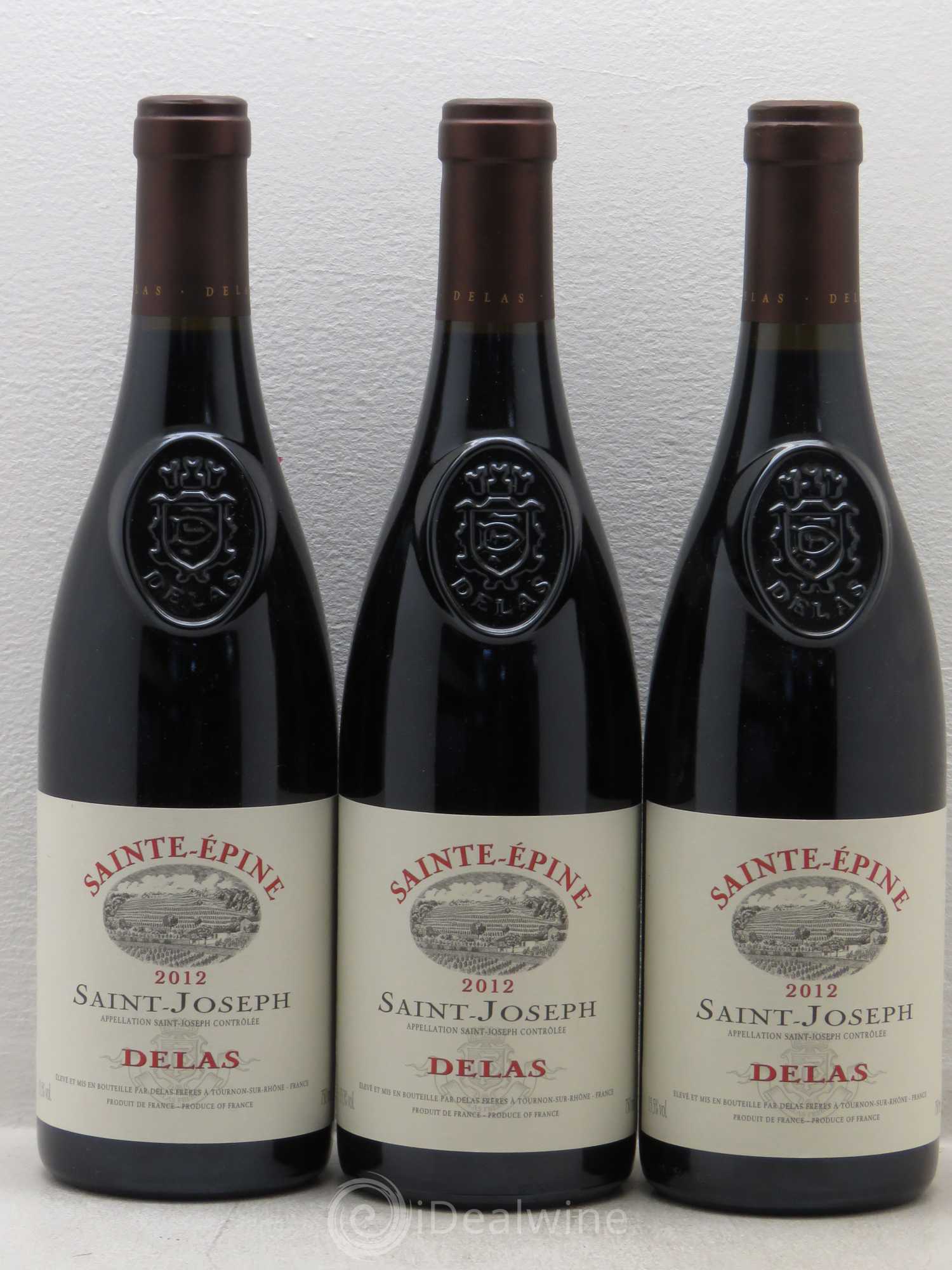 Saint-Joseph Sainte-Epine Delas Frères 2012 - Lot de 3 bouteilles - 0
