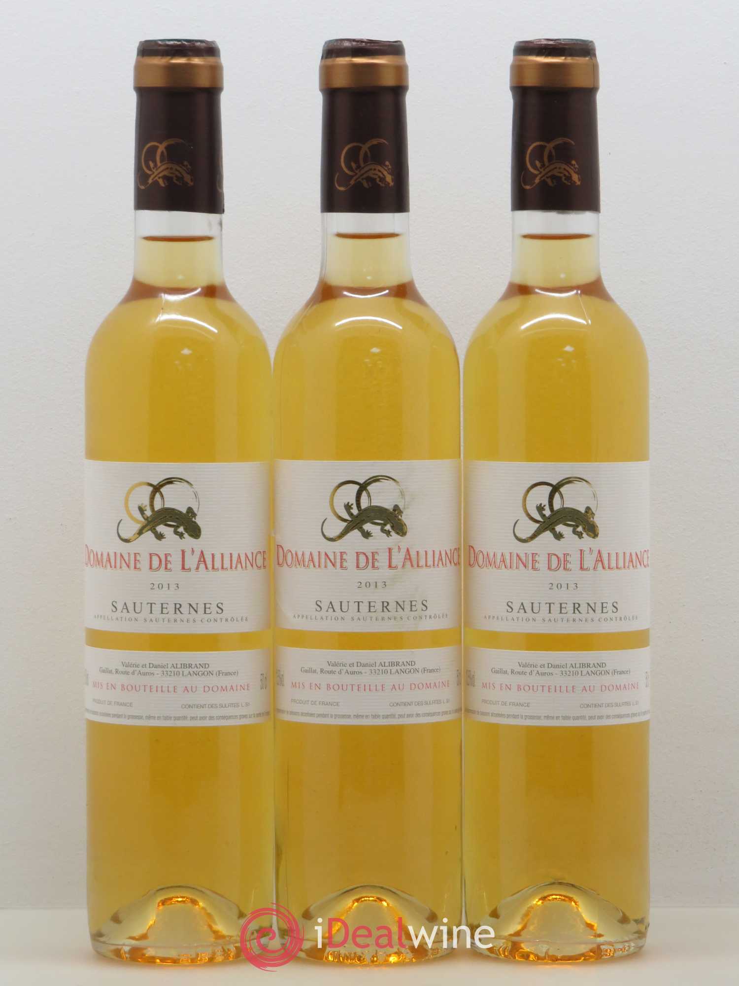 Sauternes Domaine de l'Alliance 2013 - Lotto di 12 bottiglie - 4
