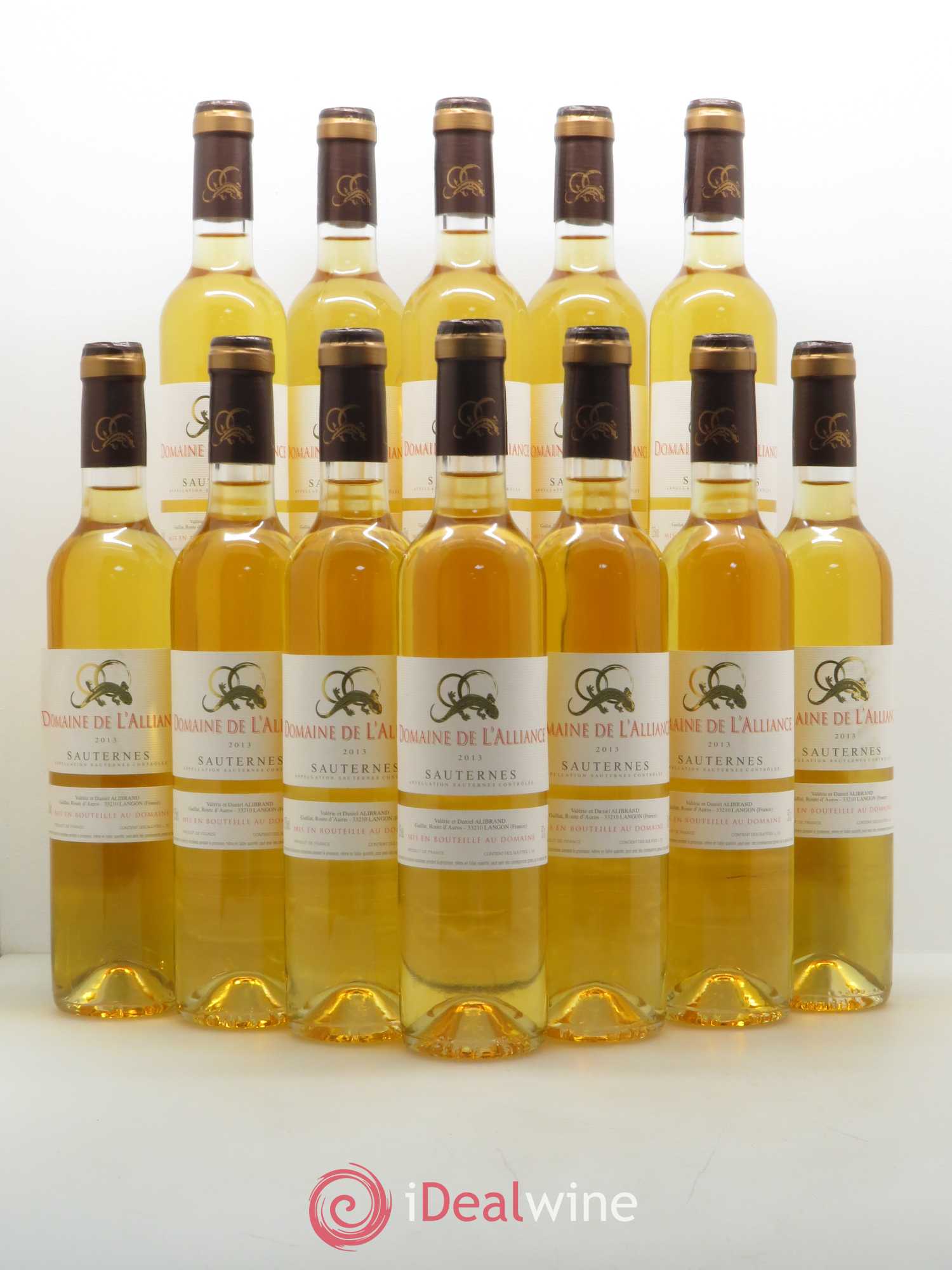 Sauternes Domaine de l'Alliance 2013 - Lotto di 12 bottiglie - 0