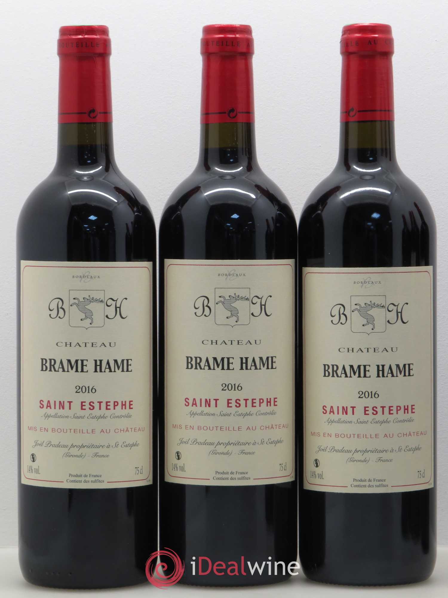Saint-Estèphe Château Brame Hame 2016 - Posten von 6 Flaschen - 1