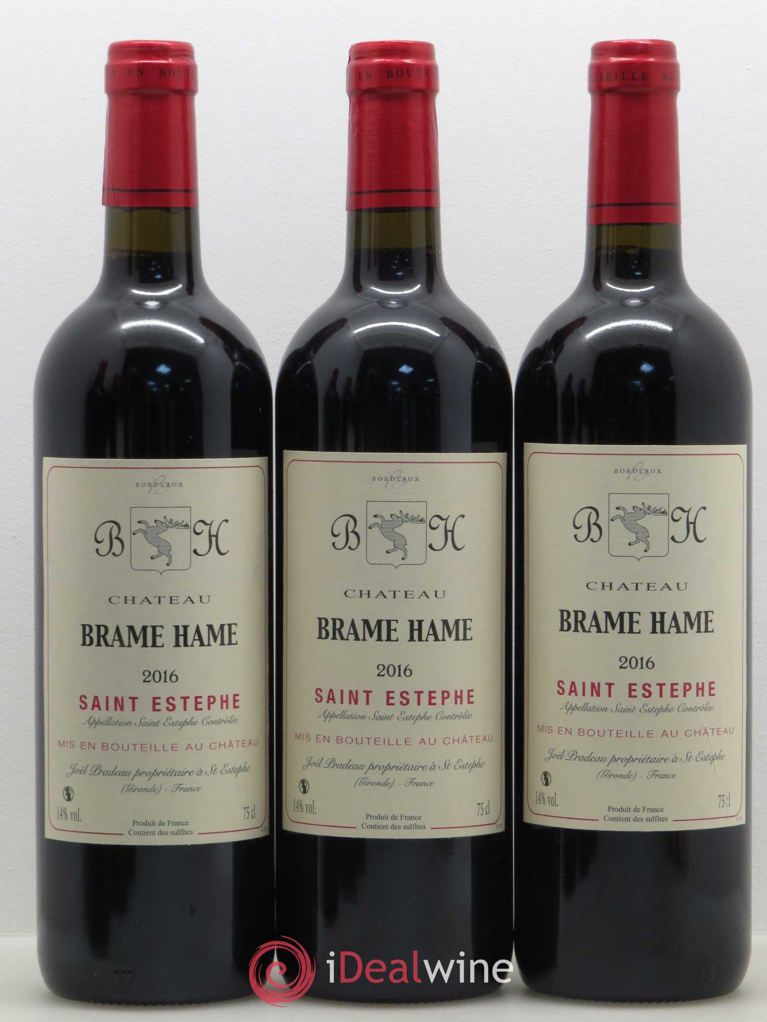 Saint-Estèphe Château Brame Hame 2016 - Posten von 6 Flaschen - 2