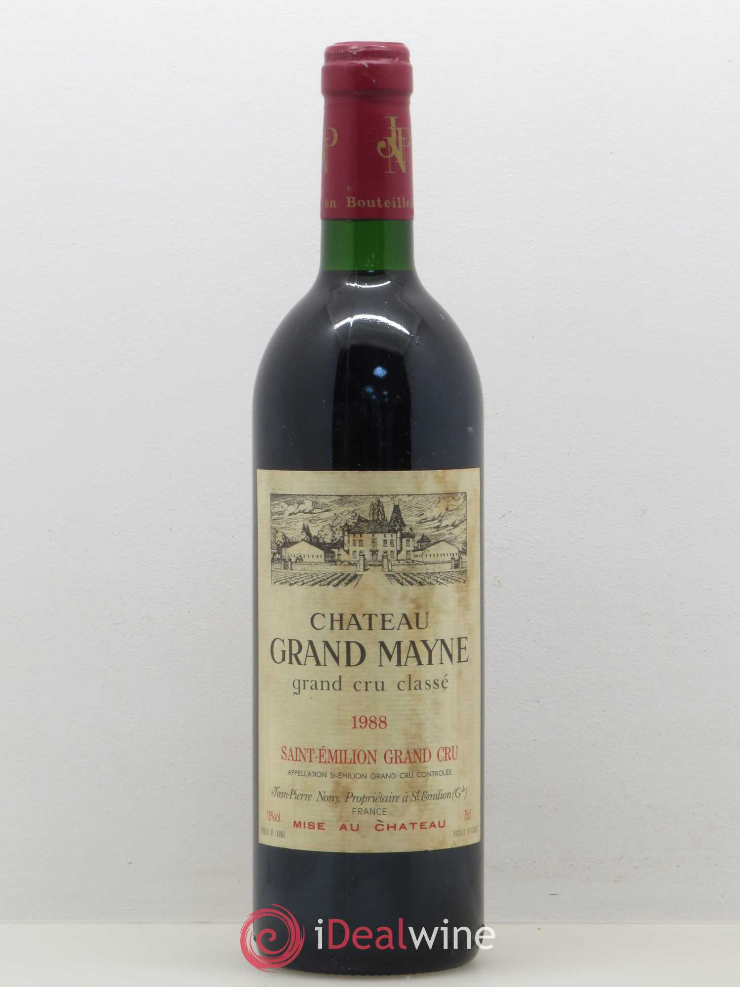 Château Grand Mayne Grand Cru Classé 1988 - Lot de 1 bouteille - 0