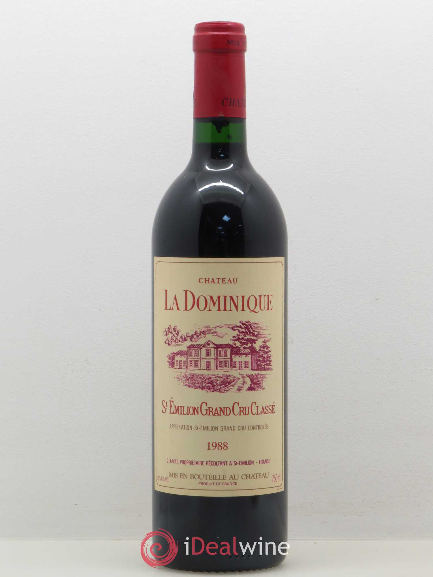 Château la Dominique Grand Cru Classé 1988 - Lot de 1 bouteille - 0