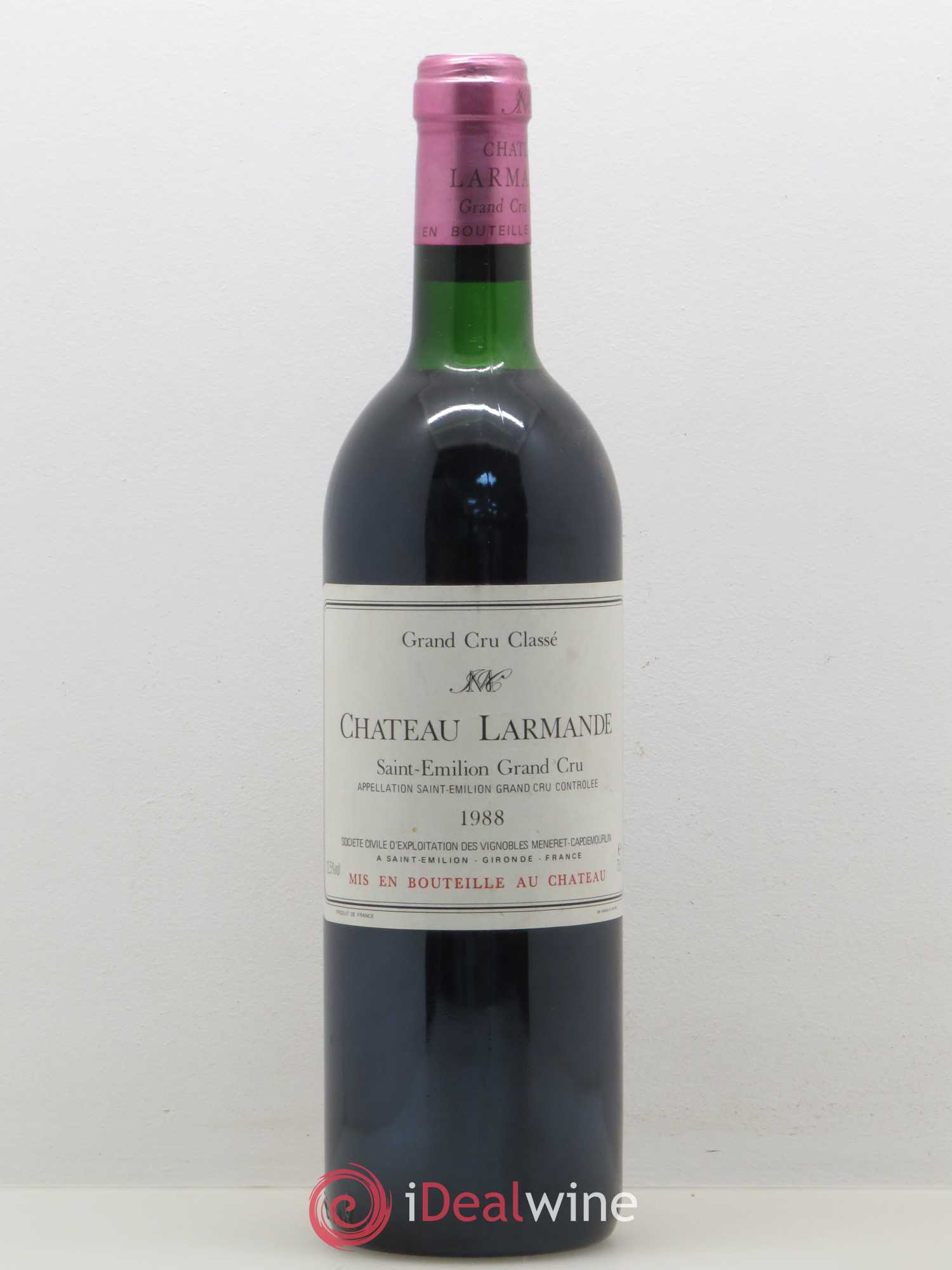 Saint-Émilion Grand Cru Château Lamarche 1988 - Posten von 1 Flasche - 0