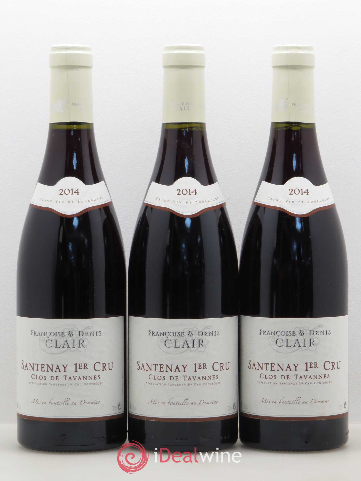 Santenay 1er Cru Clos de Tavannes Françoise et Denis Clair 2014 - Posten von 12 Flaschen - 1