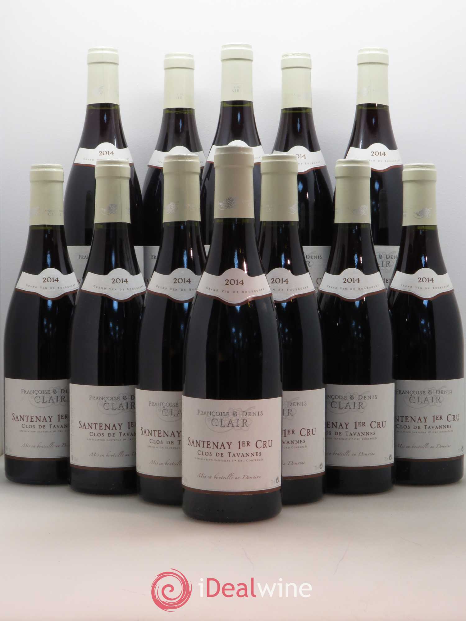 Santenay 1er Cru Clos de Tavannes Françoise et Denis Clair 2014 - Posten von 12 Flaschen - 0
