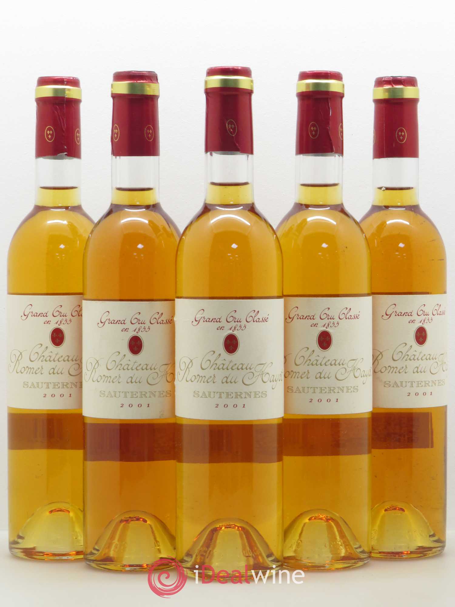 Château Romer du Hayot 2ème Grand Cru Classé 2001 - Lotto di 5 bottiglie - 0