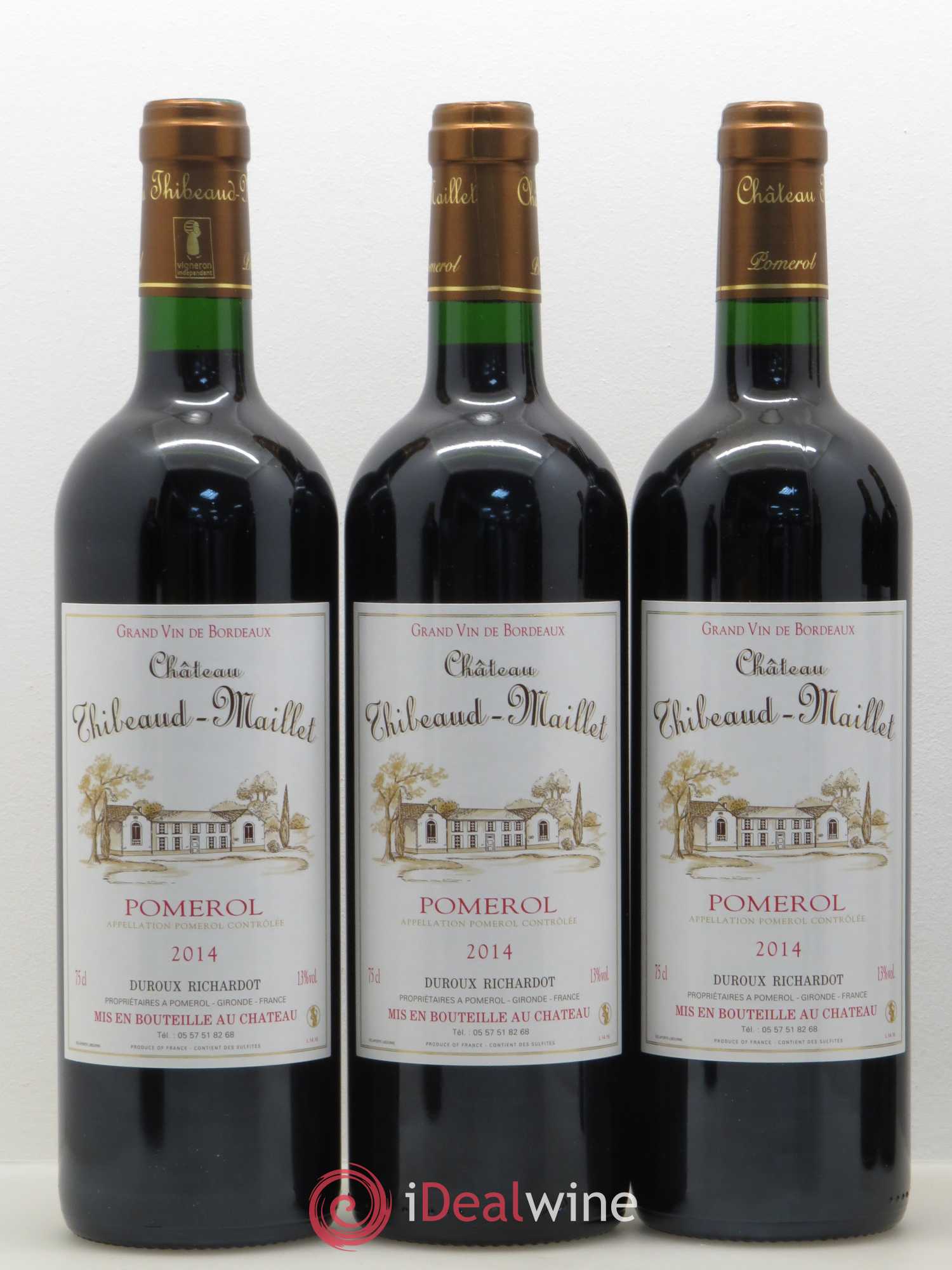 Pomerol Château Thibeaud Maillet 2014 - Posten von 6 Flaschen - 2