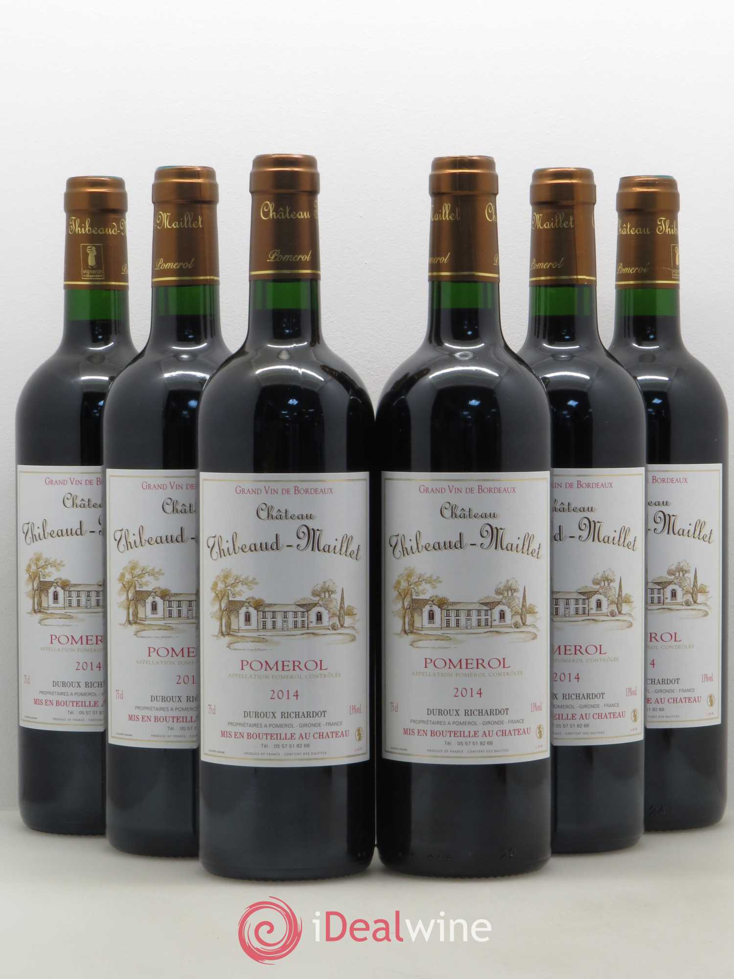 Pomerol Château Thibeaud Maillet 2014 - Posten von 6 Flaschen - 0