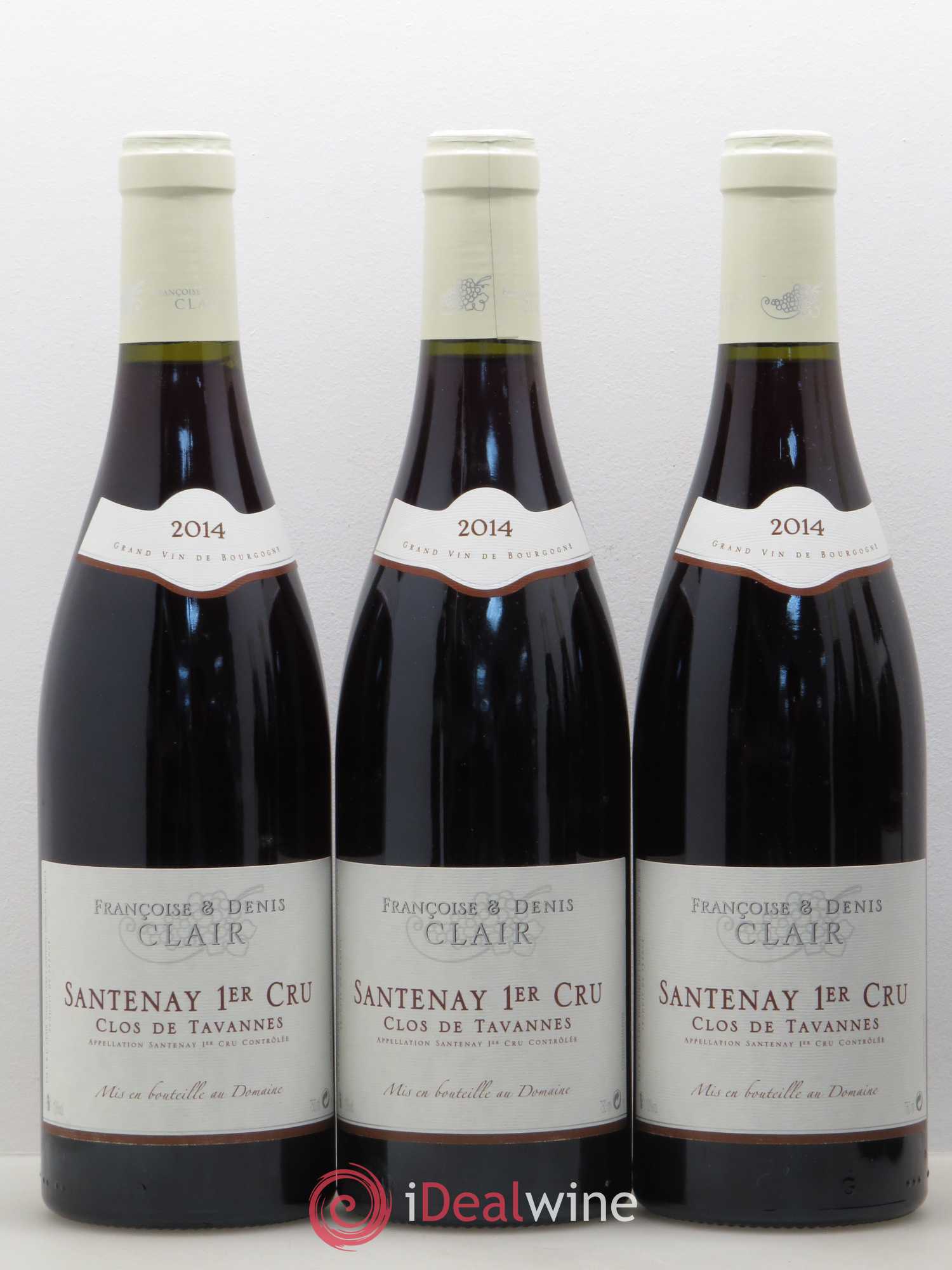 Santenay 1er Cru Clos de Tavannes Françoise et Denis Clair 2014 - Posten von 6 Flaschen - 1