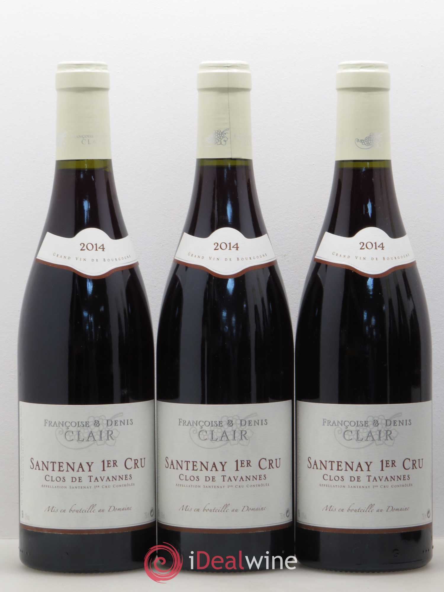 Santenay 1er Cru Clos de Tavannes Françoise et Denis Clair 2014 - Posten von 6 Flaschen - 2