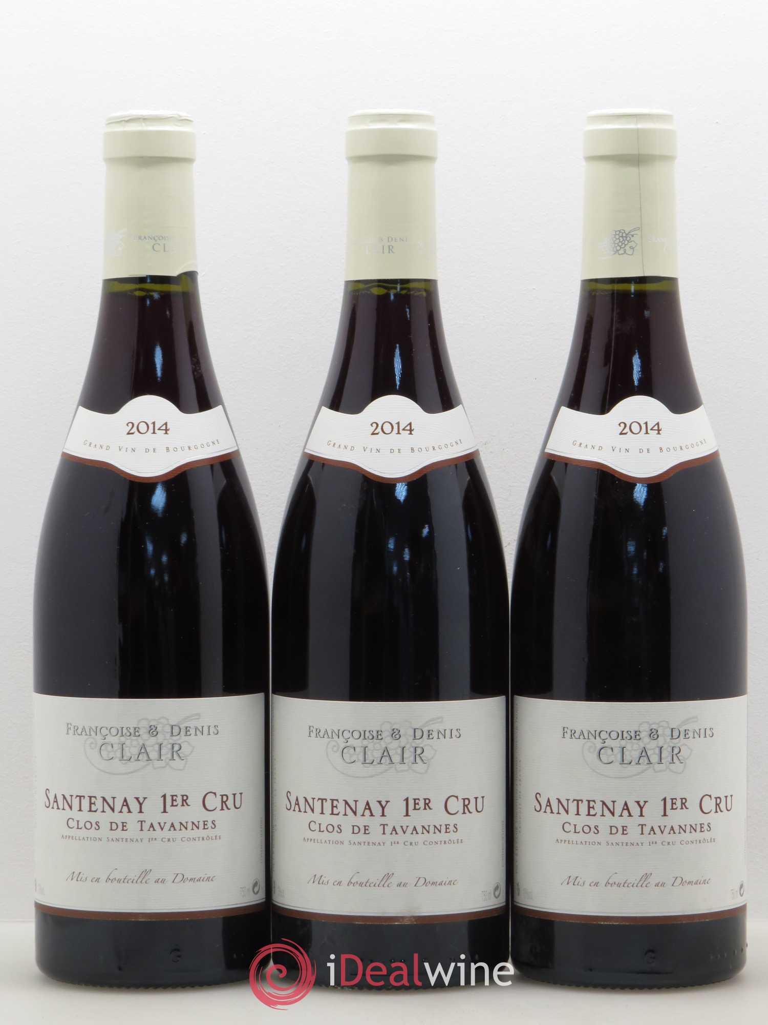 Santenay 1er Cru Clos de Tavannes Françoise et Denis Clair 2014 - Posten von 3 Flaschen - 0