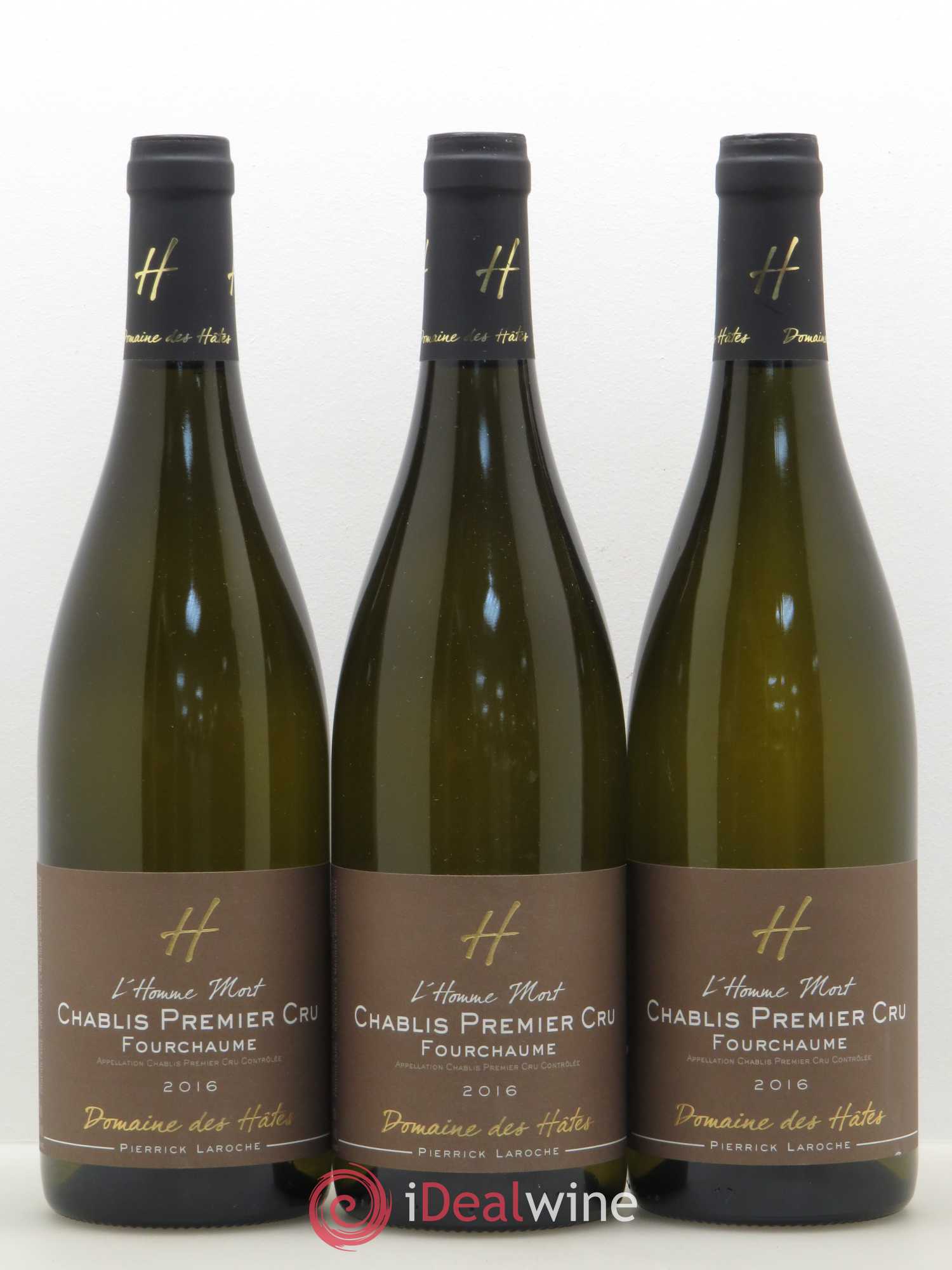 Chablis 1er Cru Fourchaume L'Homme Mort Domaine des Hates 2016 - Posten von 3 Flaschen - 0